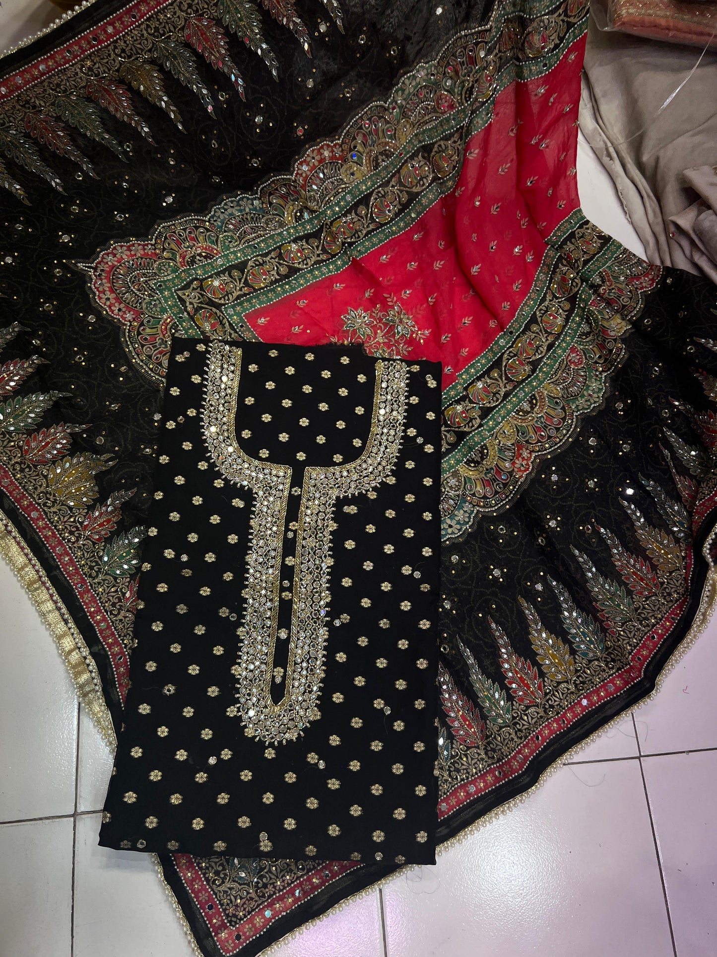 Simmer Organza Suit Punjabi Salwar suit - Saffronfashionindia