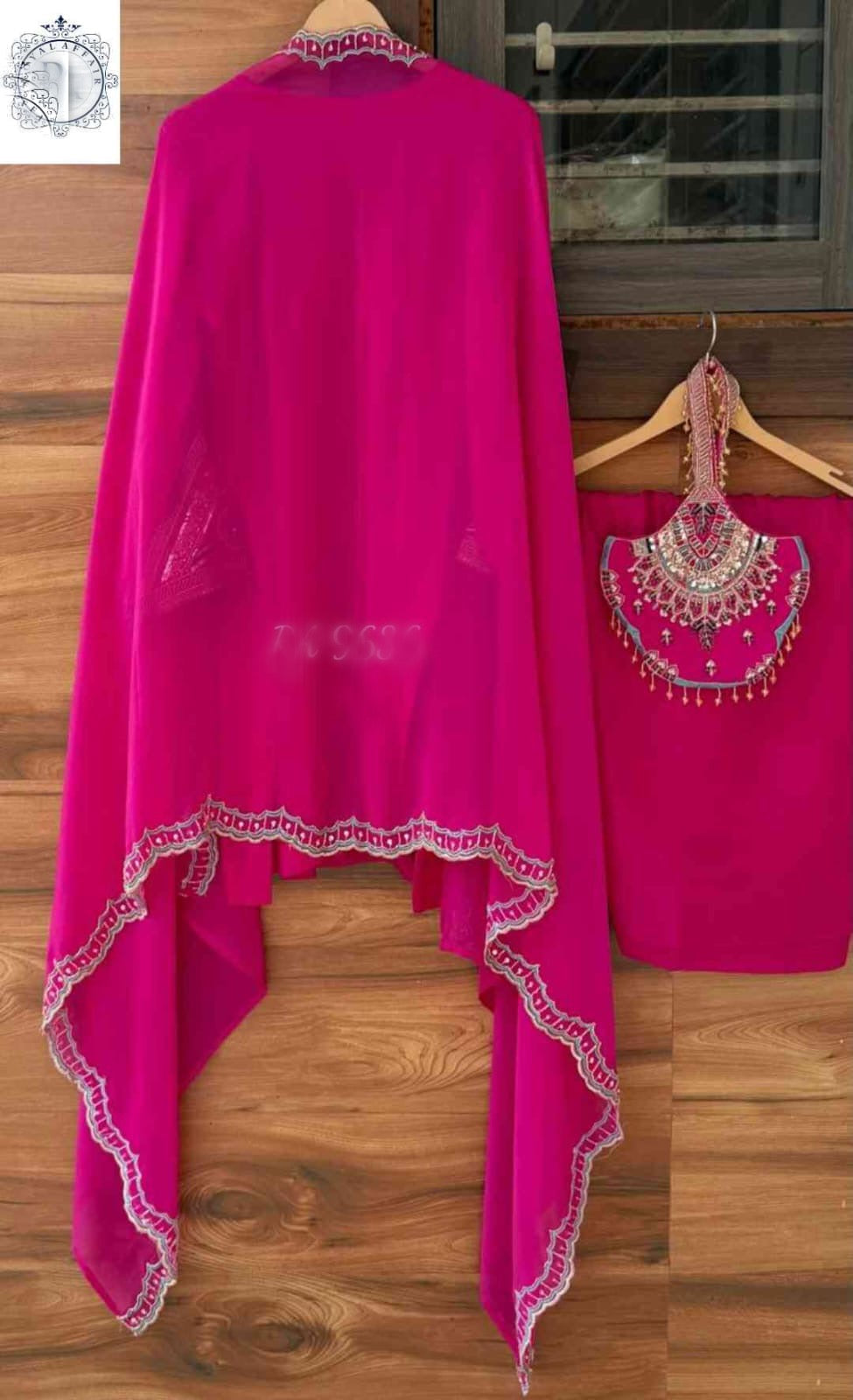 Embroidered Salwar Suit with Dupatta | Pakistani Style Designer Suit SaffronFashion