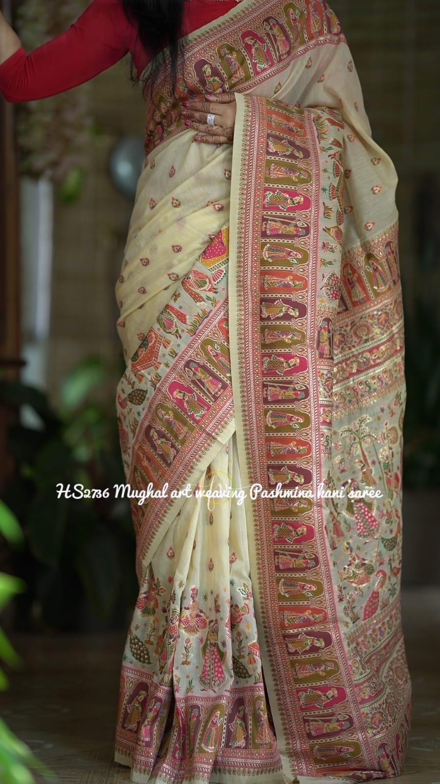 Kani silk Indian heritage saree silk saree - Saffronfashionindia