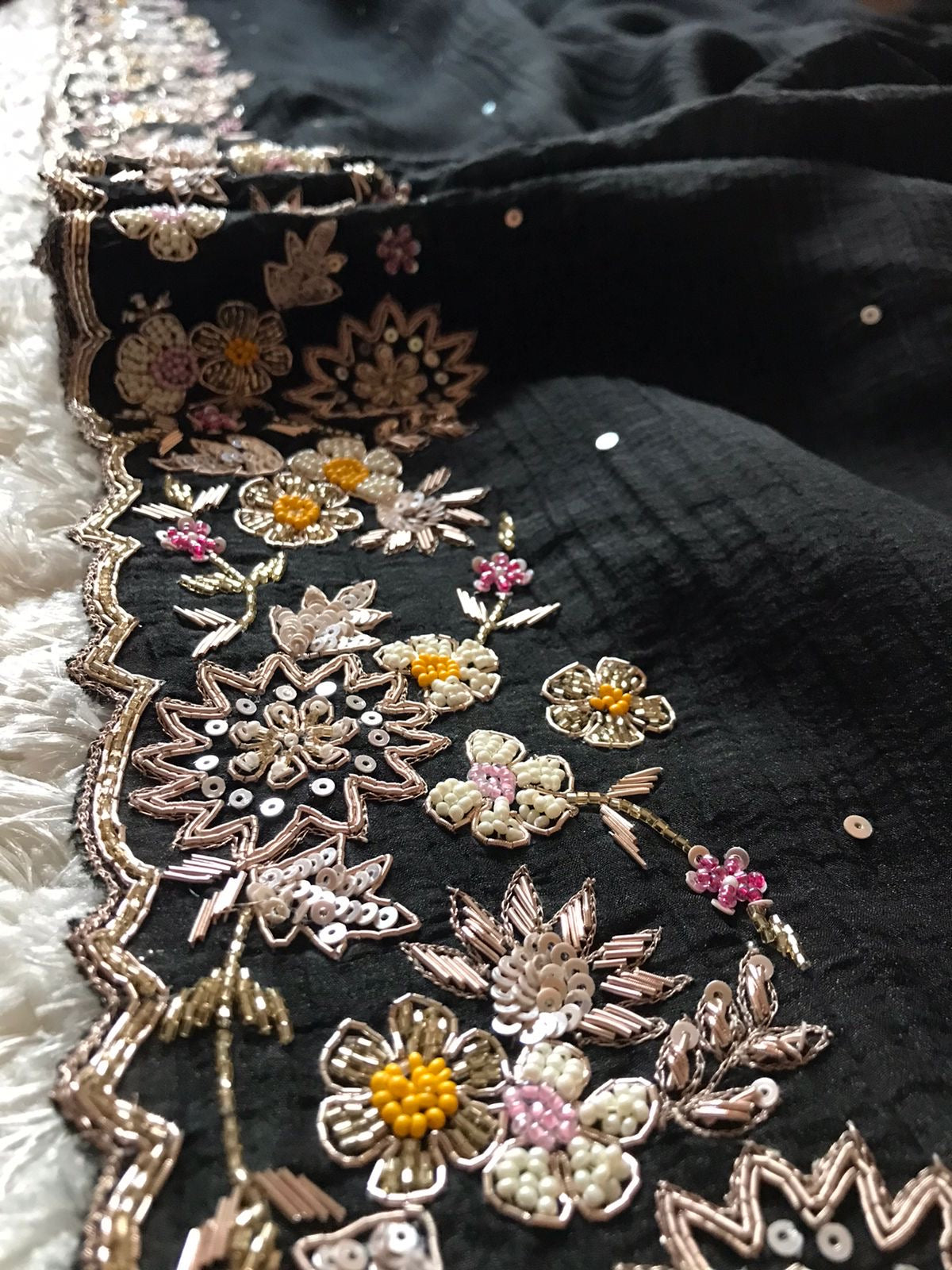 Black Partywear saree premium saree - Saffronfashionindia