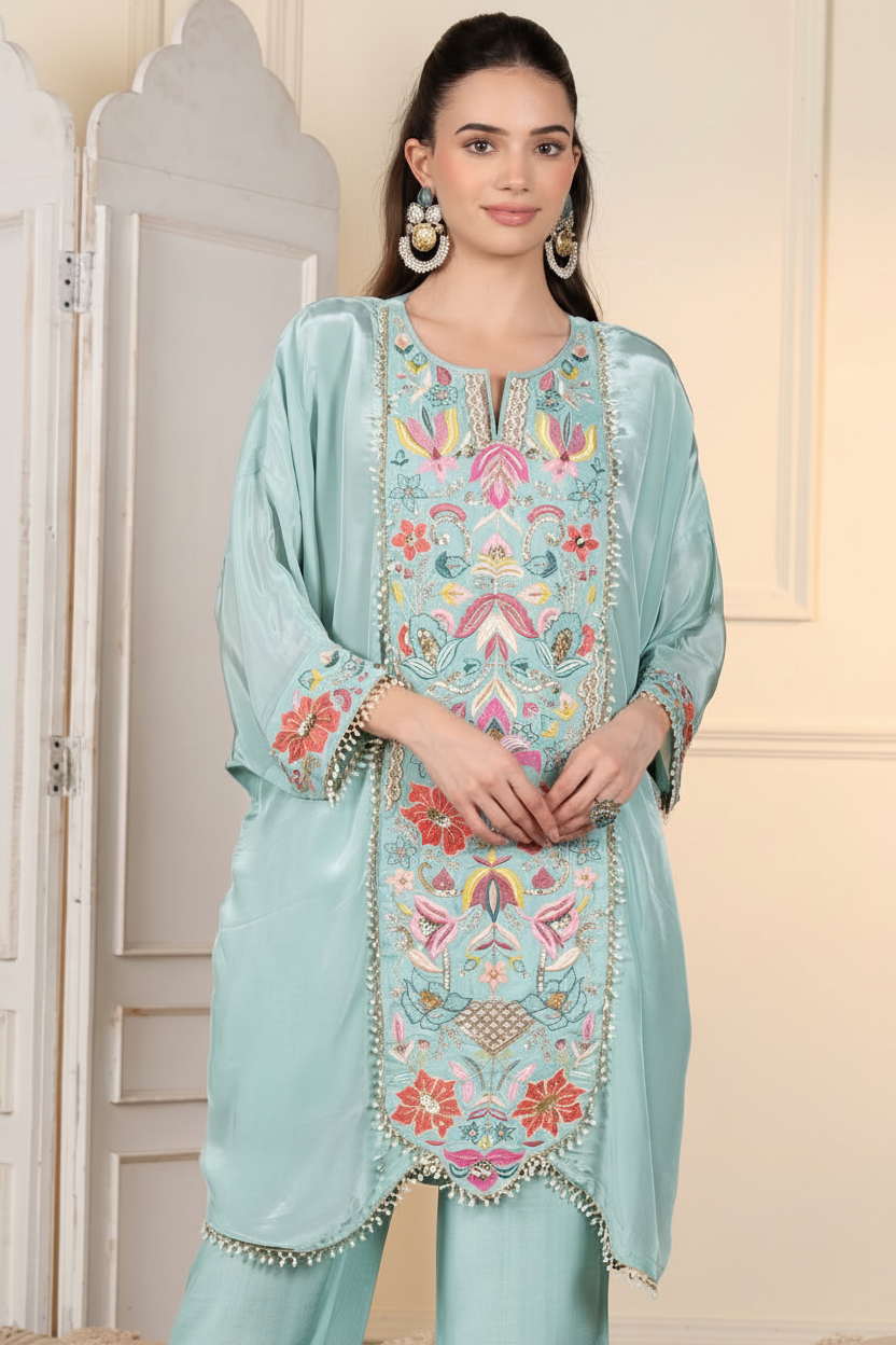 Women kaftan cord set trendy dresses SaffronFashion