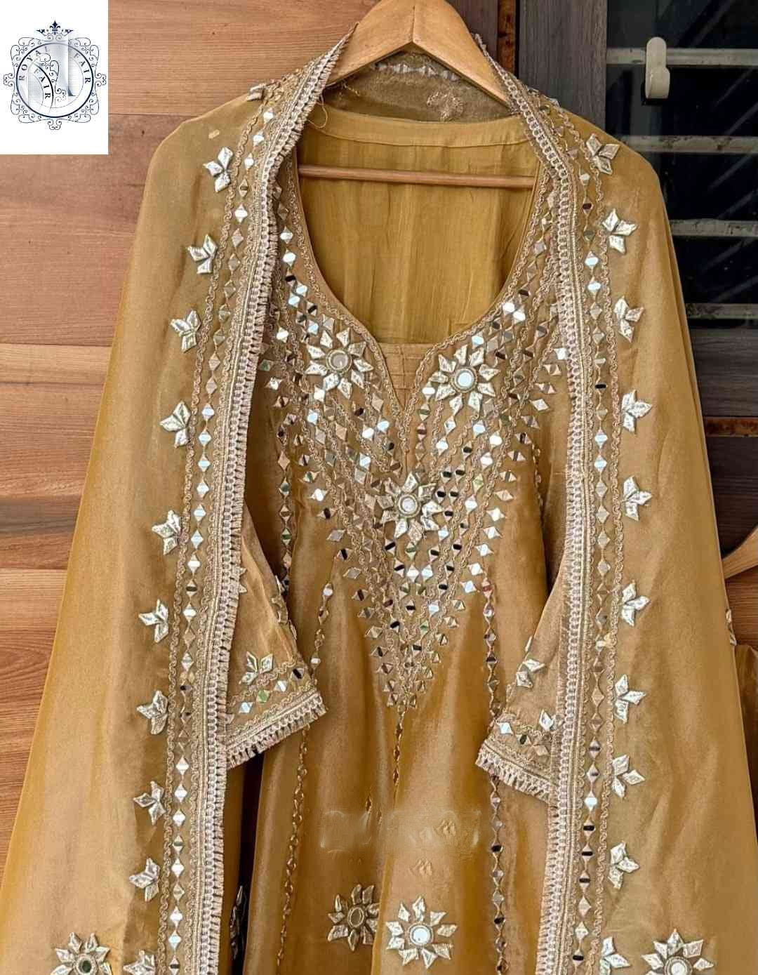 Kanjeevaram tissue stitched dresses Indian dress Saffronfashionindia