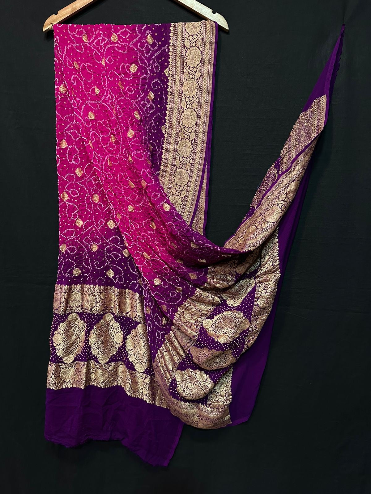 Rai bandhej bandhani dupatta/Exclusive dupatta - Saffronfashionindia