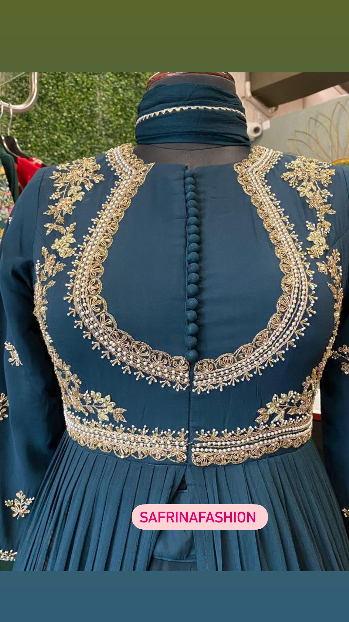 Blue indowestern dress Indian dress - Saffronfashionindia