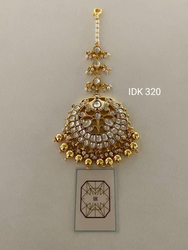 Mahima Kundan tikka Indian traditional Beautiful Tikka - Saffronfashionindia