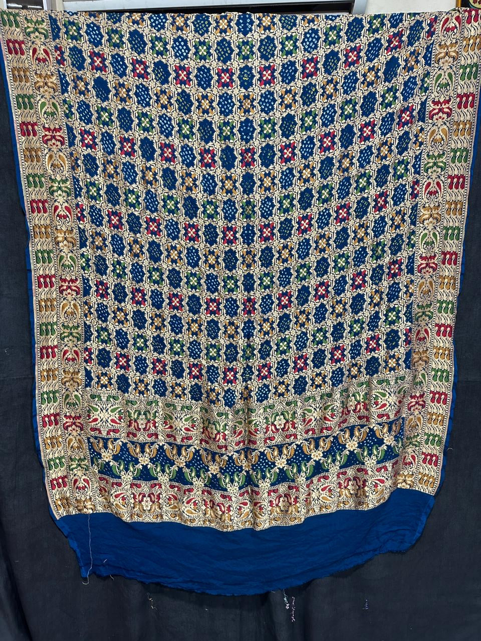 Rani Banarsi bandhej dupatta - Saffronfashionindia
