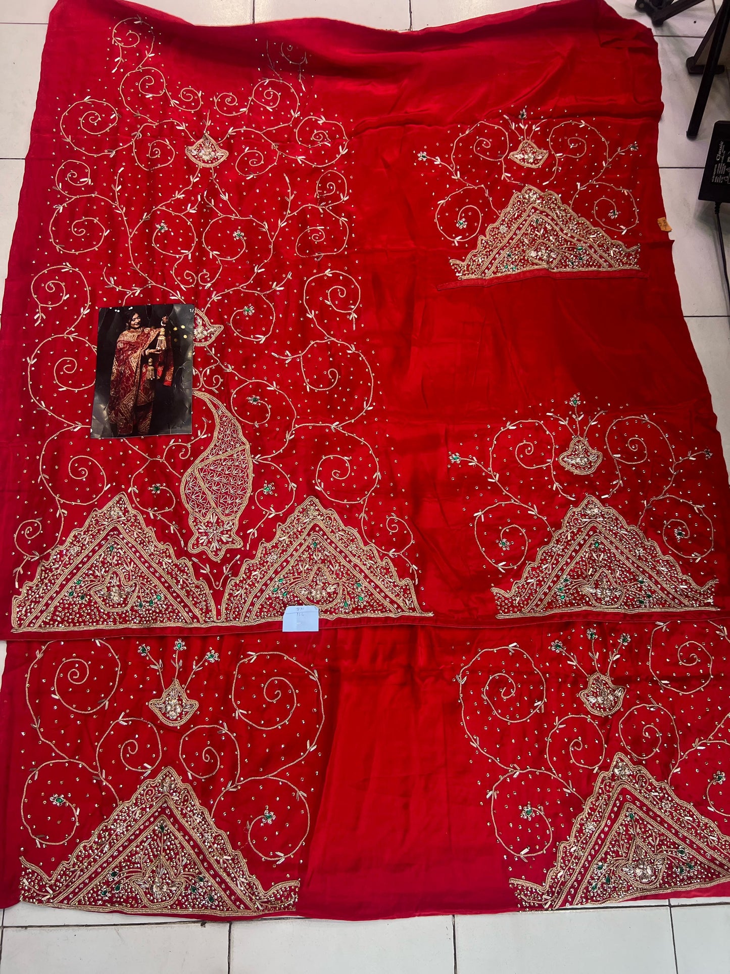 Bridal salwar suit red salwar kameez SaffronFashion