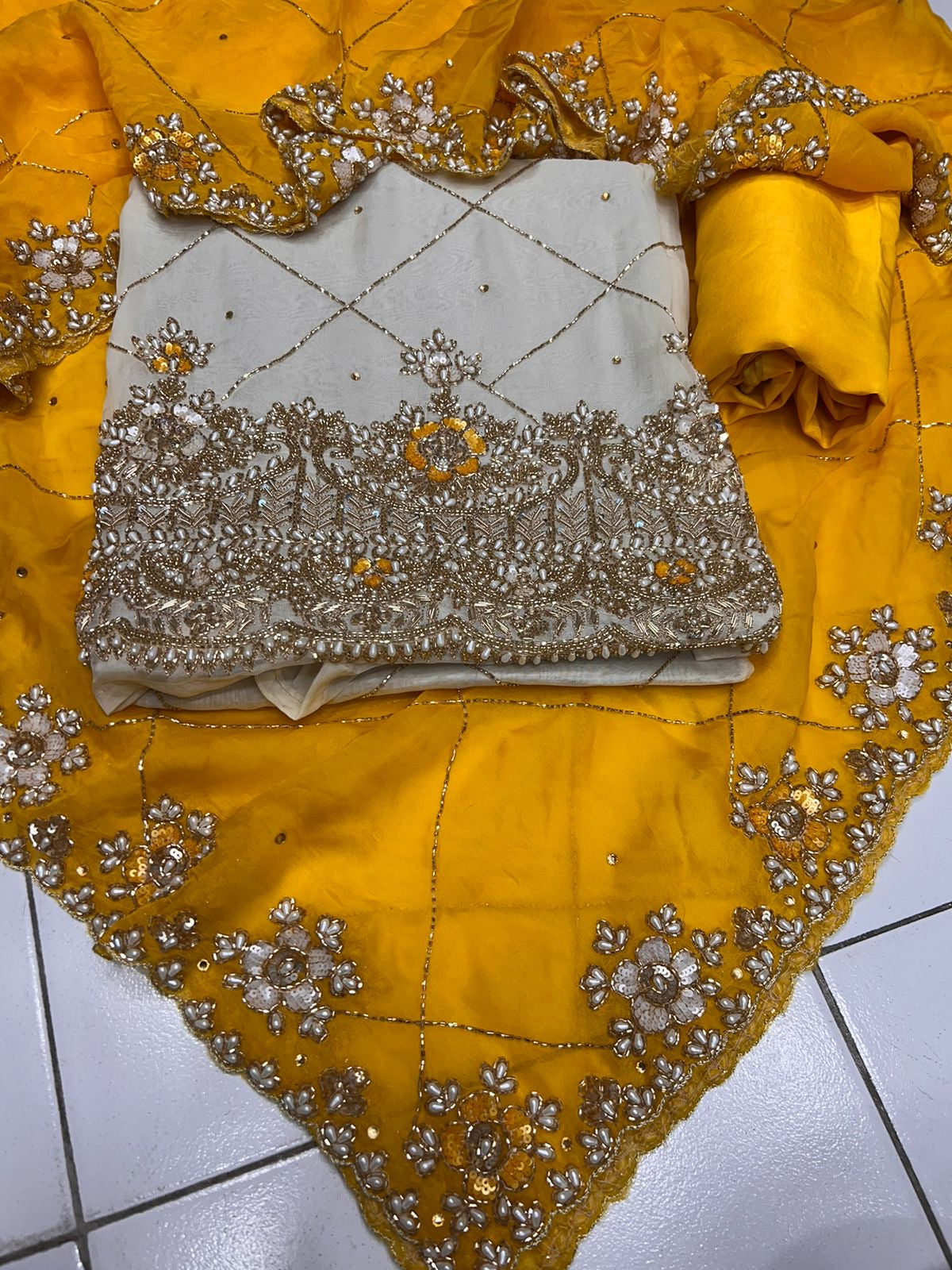 Shabnam organza salwar suit ,,,,punjabi suit,,,Pakistani suit - Saffronfashionindia