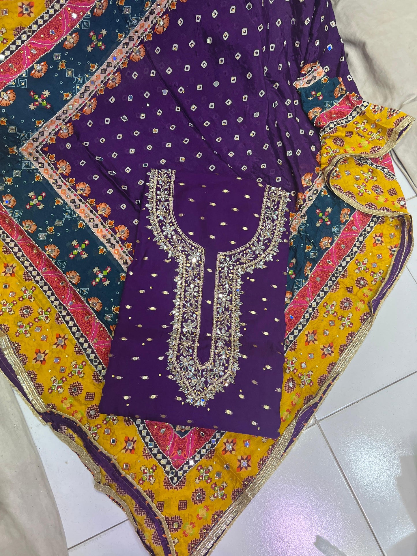 Vanessa Salwar suit Punjabi Salwar kameez SaffronFashion