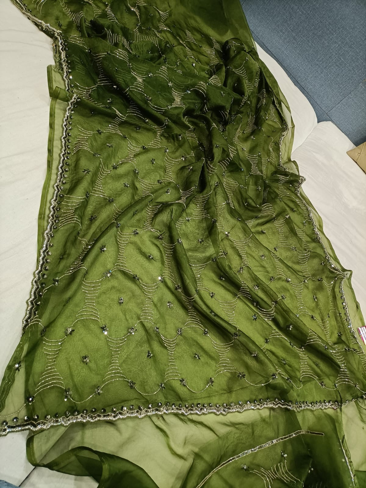 Ivshika Organza Partywear Saree trendy sarees - Saffronfashionindia