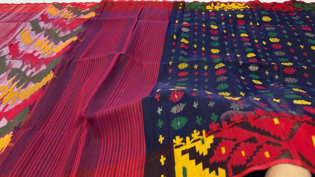 Ganish Bengal inspired saree traditional saree - Saffronfashionindia