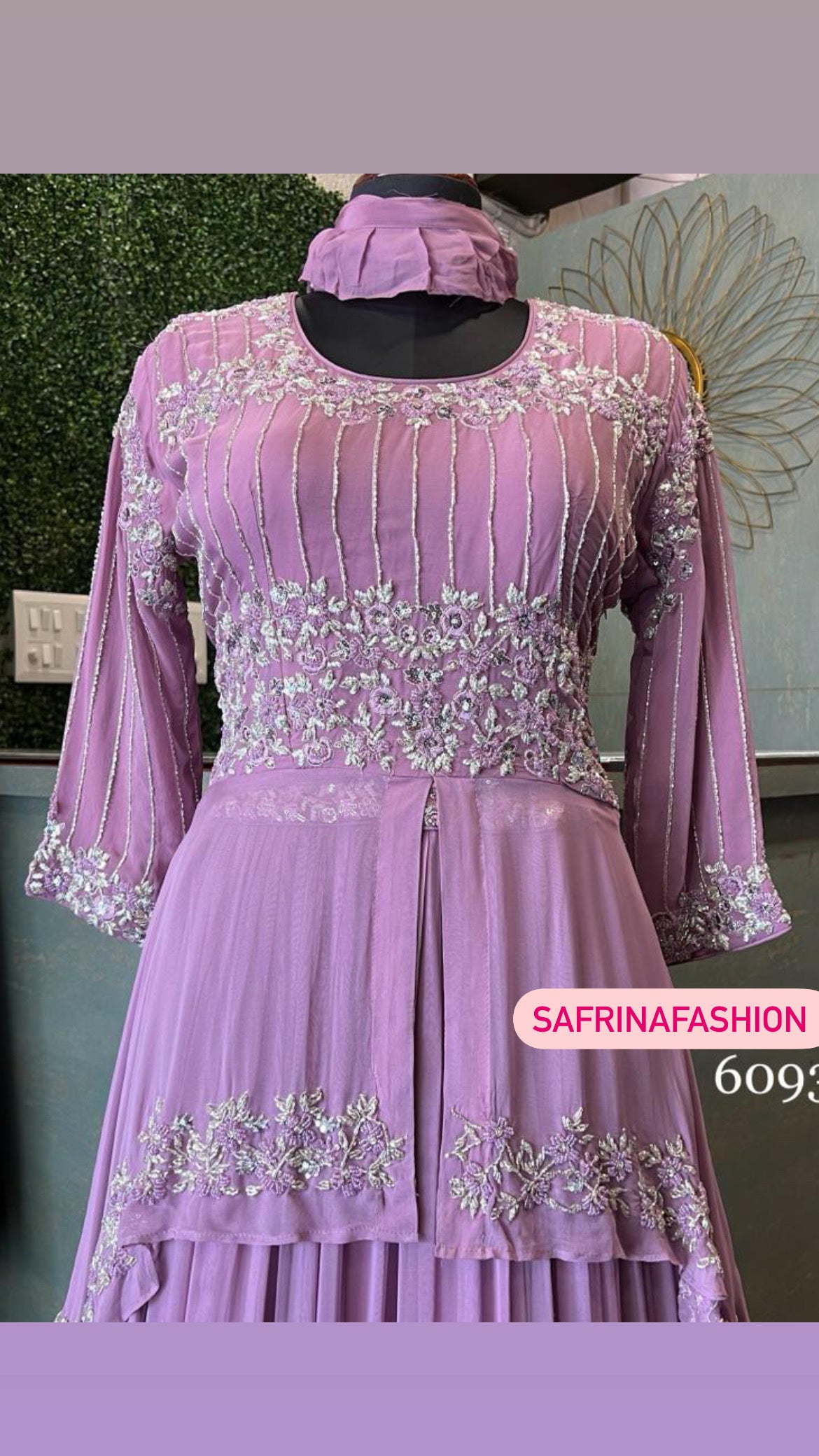 Wedding partywear dress reception dress - Saffronfashionindia