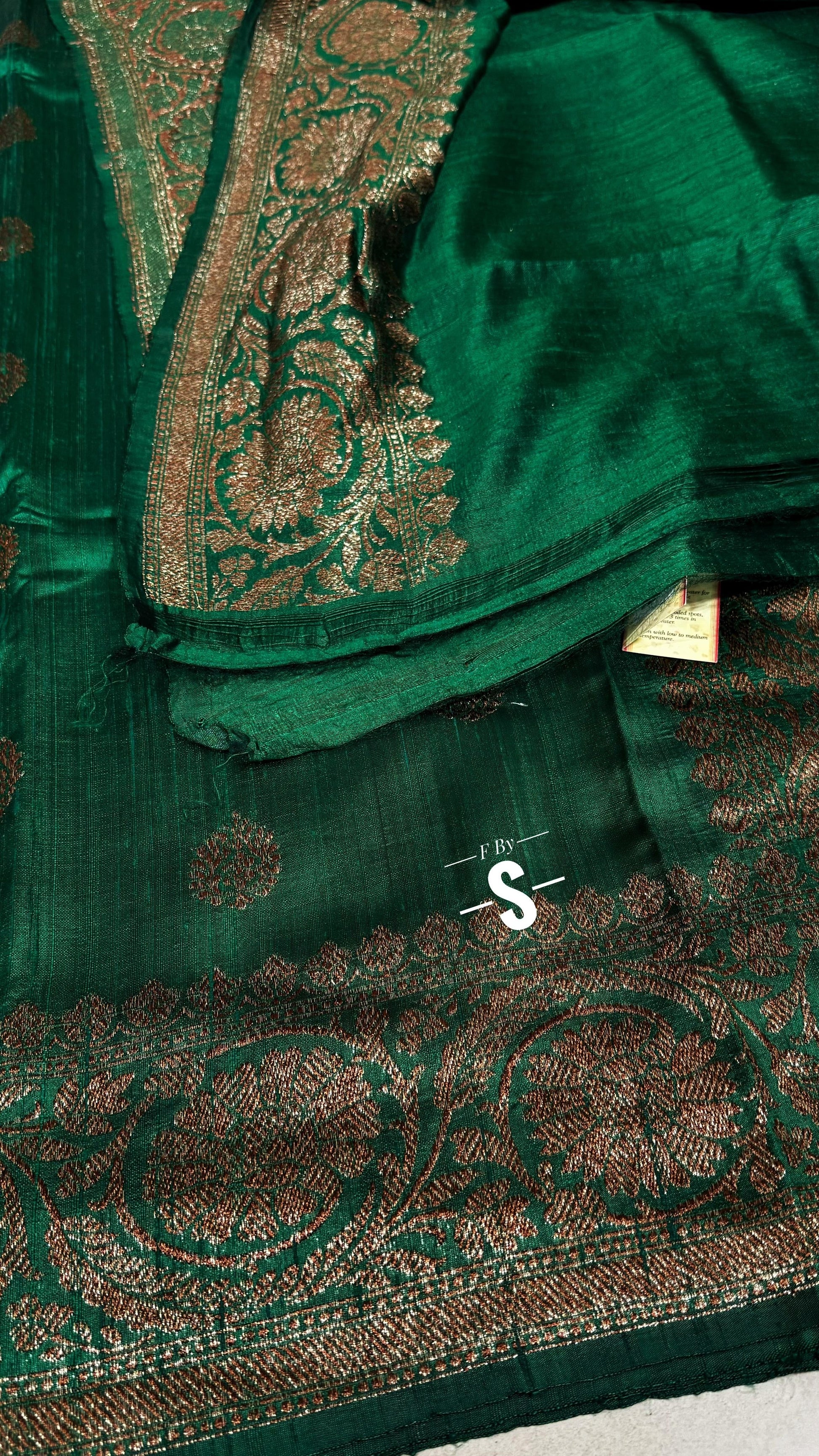 Tussar handwoven luxury saree Indian saree blouse SaffronFashion