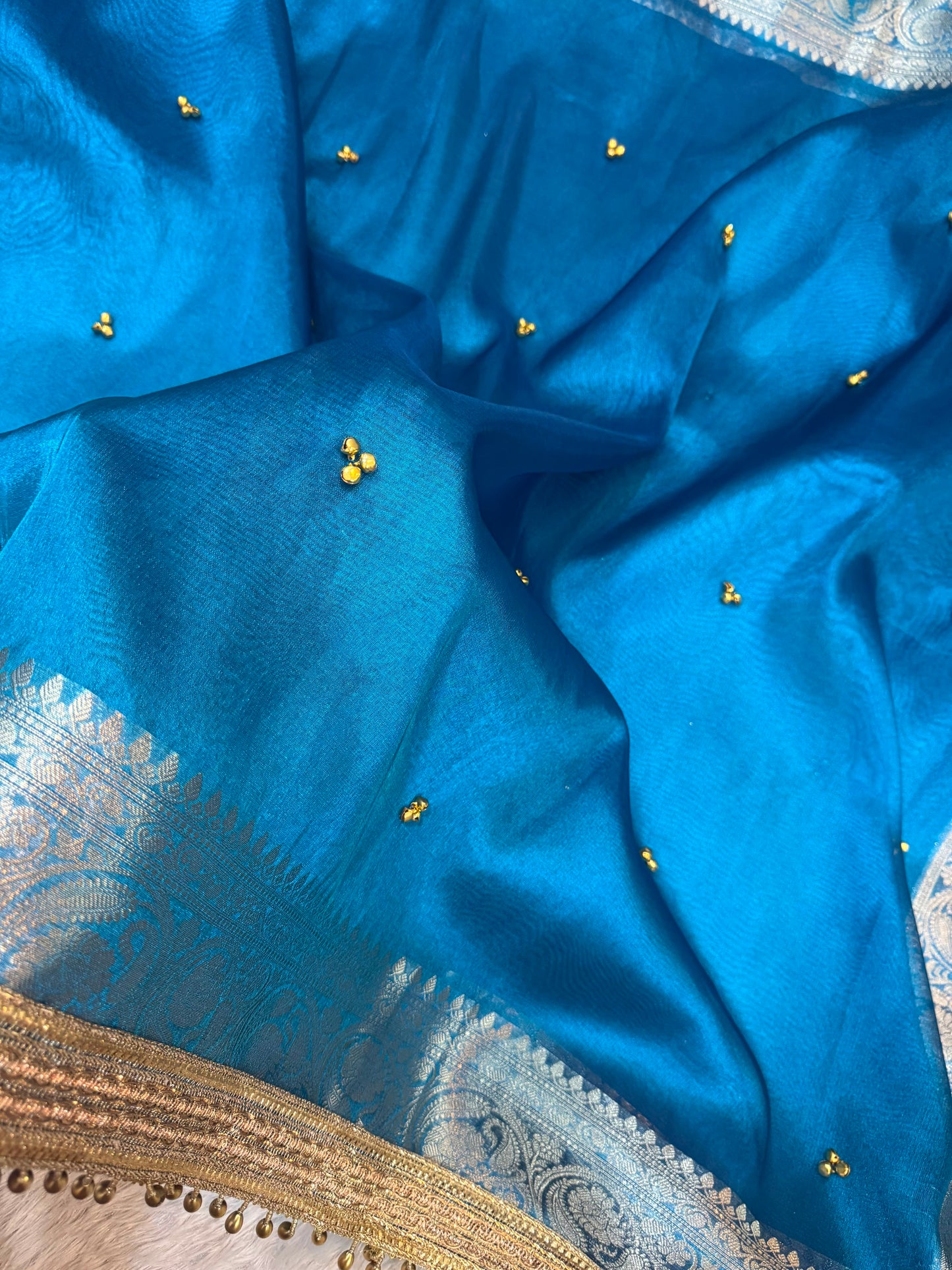 Firoza Banarsi saree soft silk tissue sarees blouse Indian sari partywear sarees Saffronfashionindia