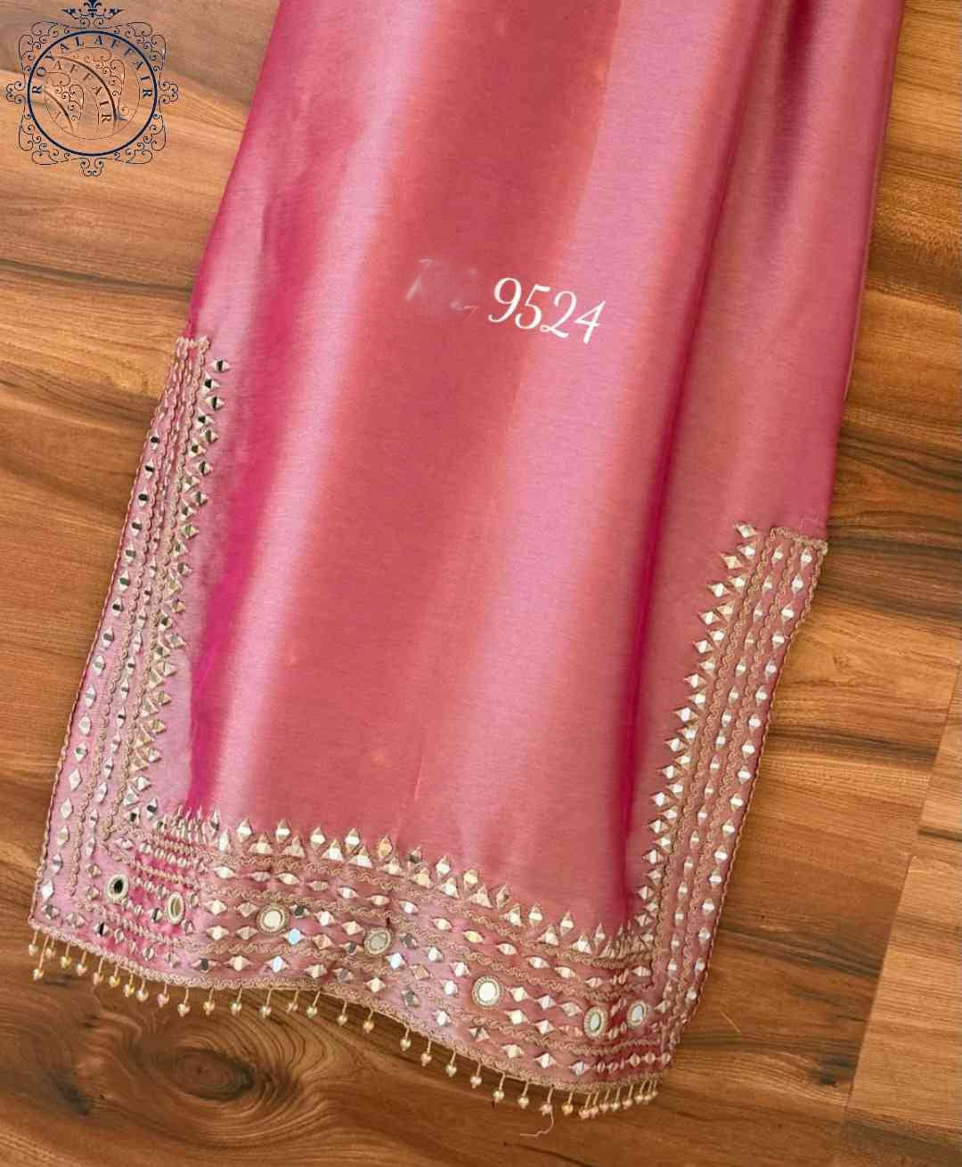 Tissue designer dress stitched dress long dresses Saffronfashionindia