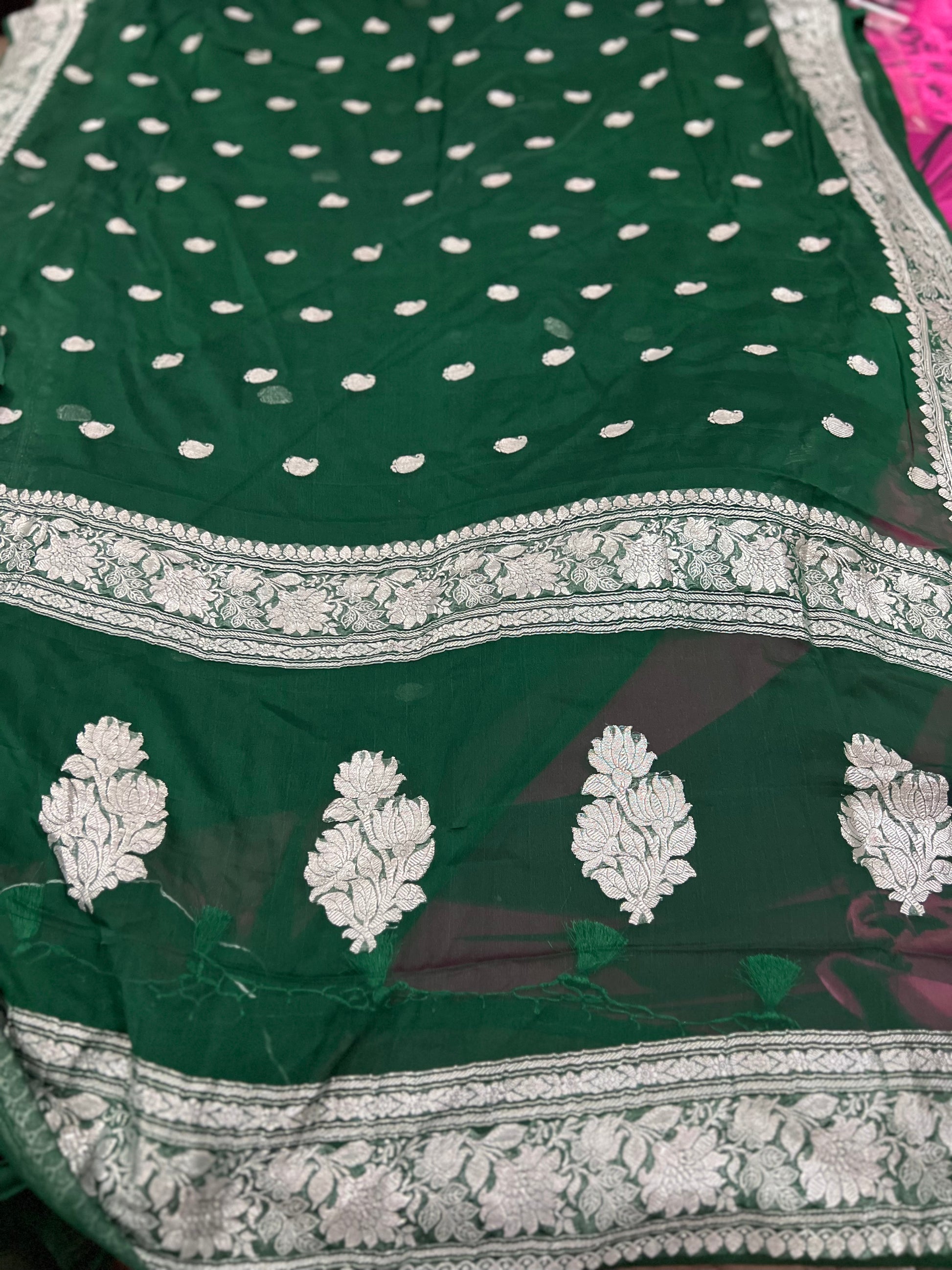 Banarsi Chiffon Saree Indian saree - Saffronfashionindia