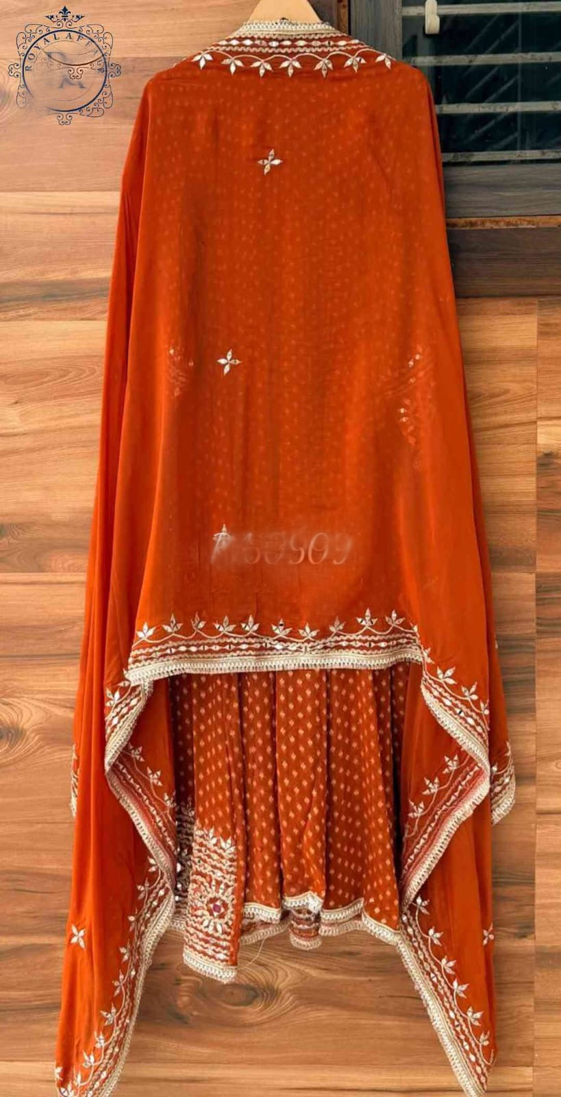 Designer inspired stitched Anarkali dress bridesmaids dresses SaffronFashion