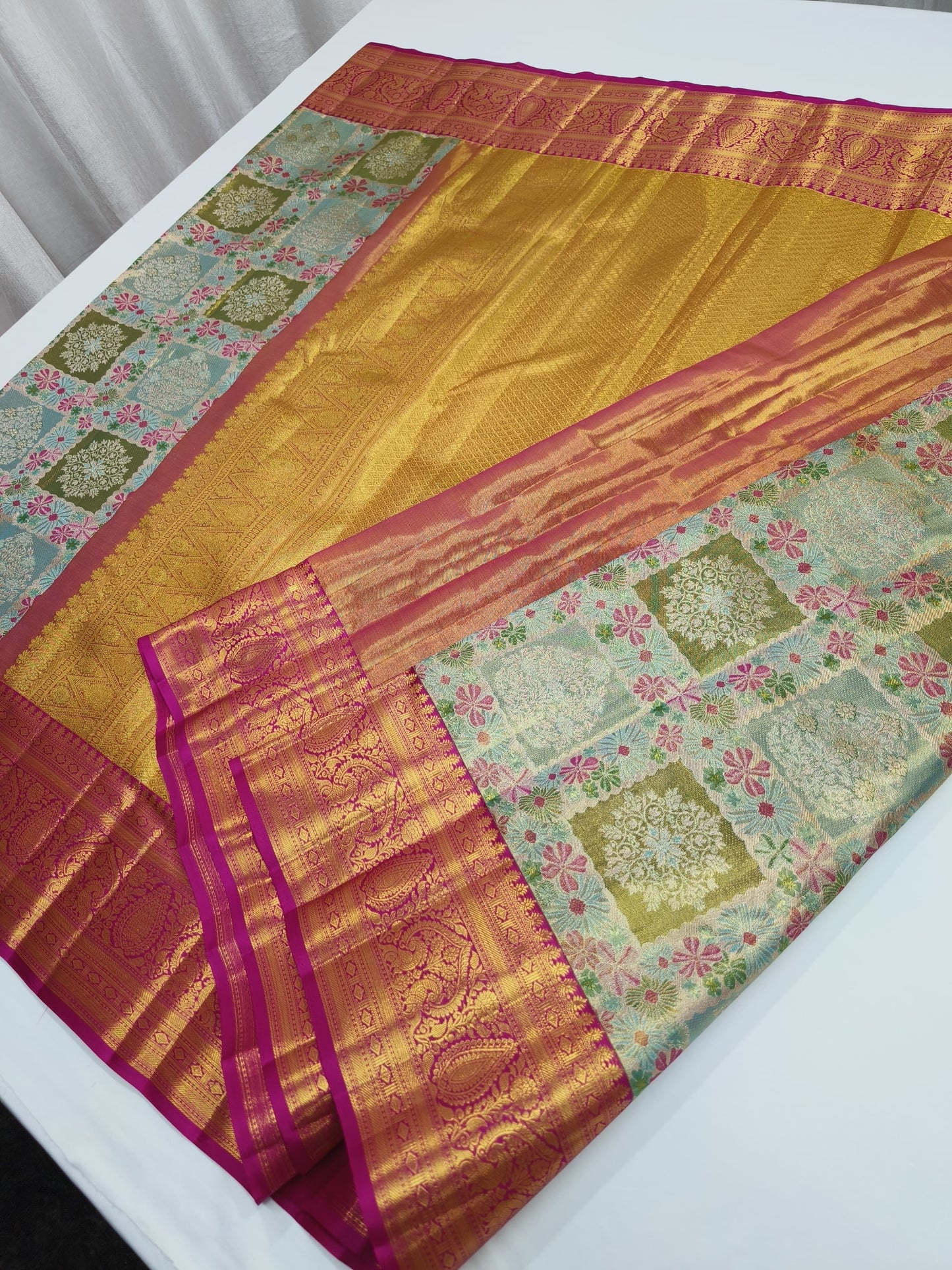 Rangrani Pure Kanjeevaram Sarees Silk Sari - Saffronfashionindia