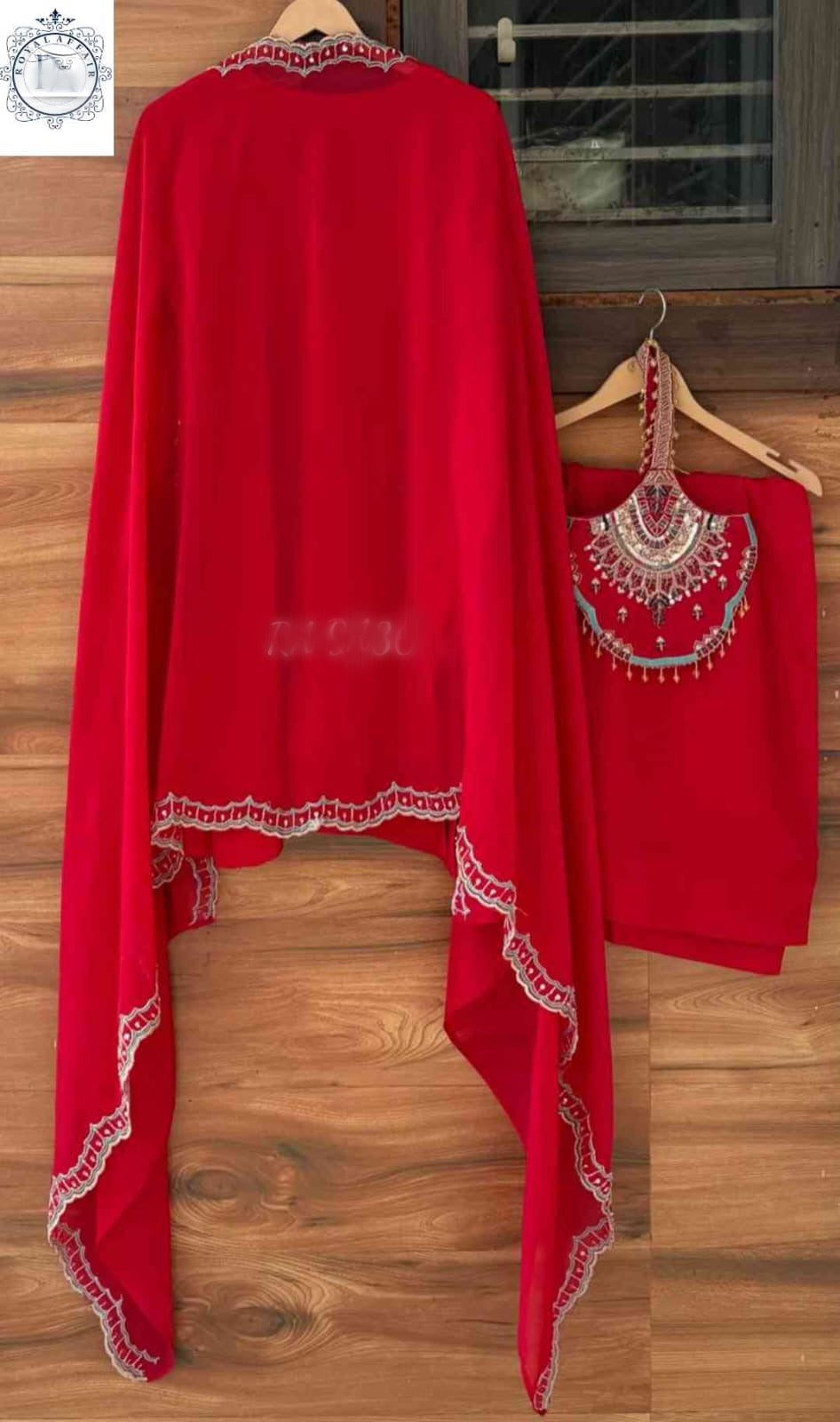 Embroidered Salwar Suit with Dupatta | Pakistani Style Designer Suit SaffronFashion