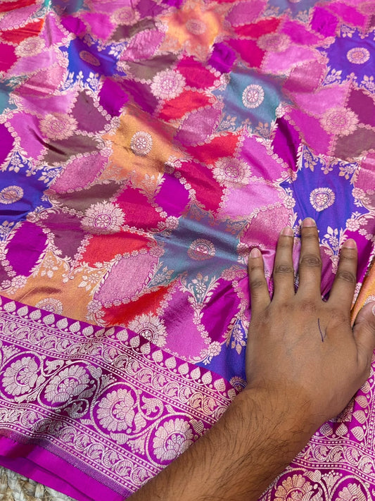 Handmade rangkat saree Indian sari blouse Saffronfashionindia