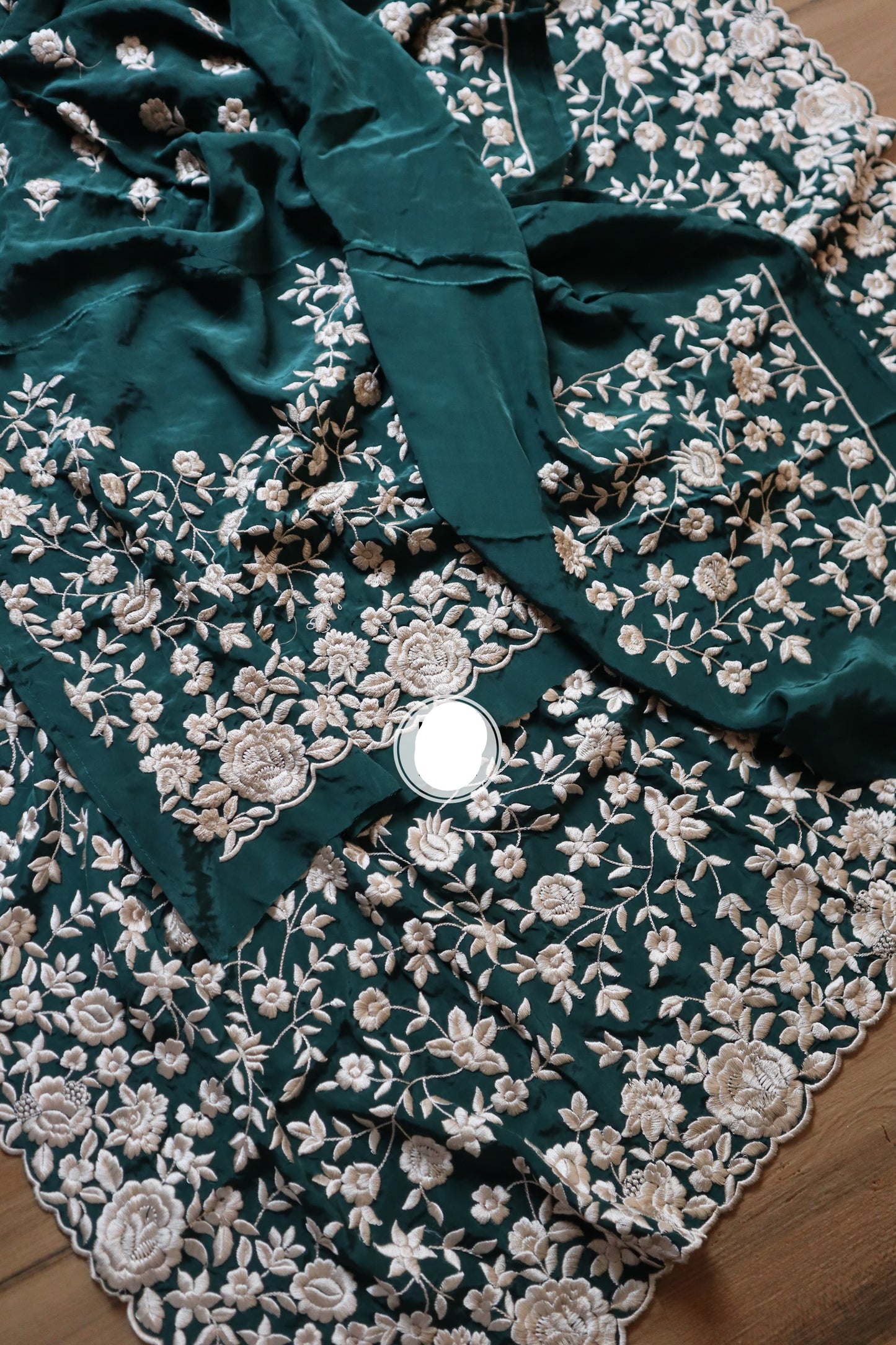 Luvisha Parsi inspired saree crepe beautiful sarees SaffronFashion
