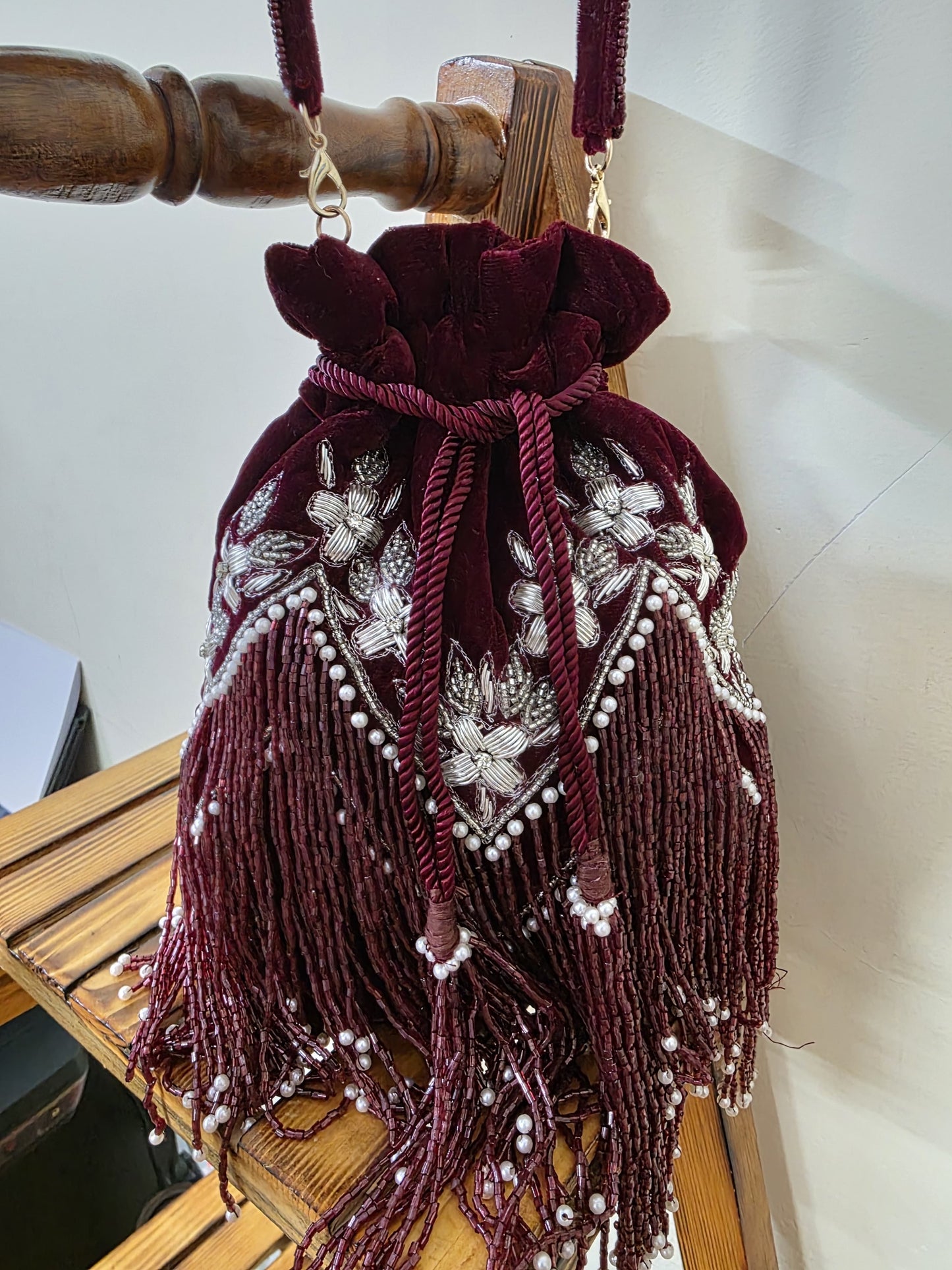 Saffron fashion potli embroidered potli handmade potlis SaffronFashion