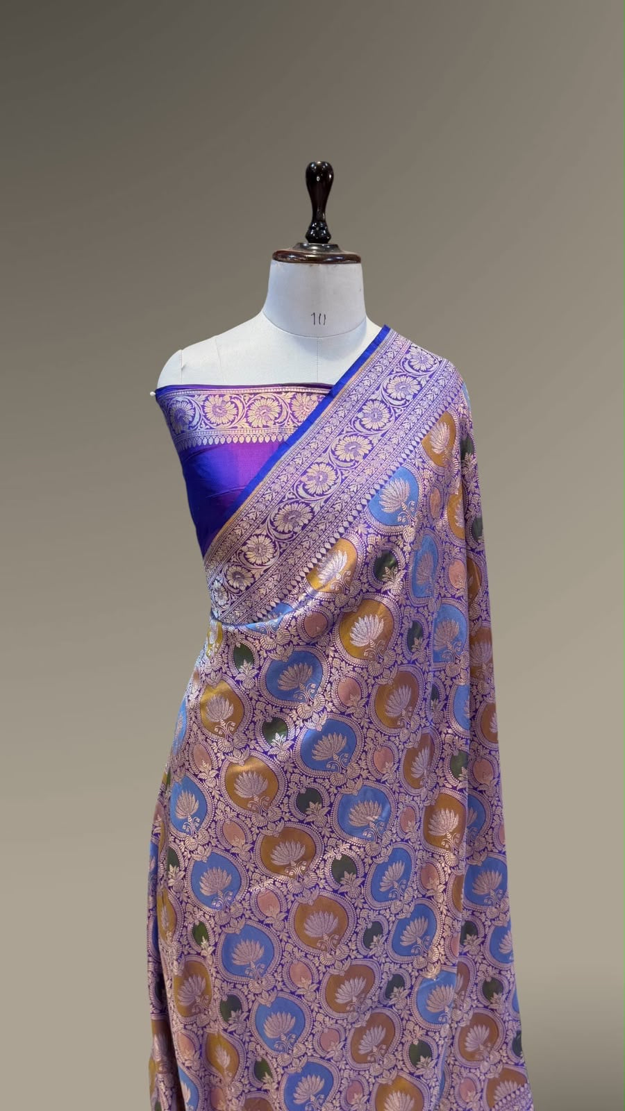 Woven katan pure silk saree rangkat silk saree Indian sari blouse Saffronfashionindia