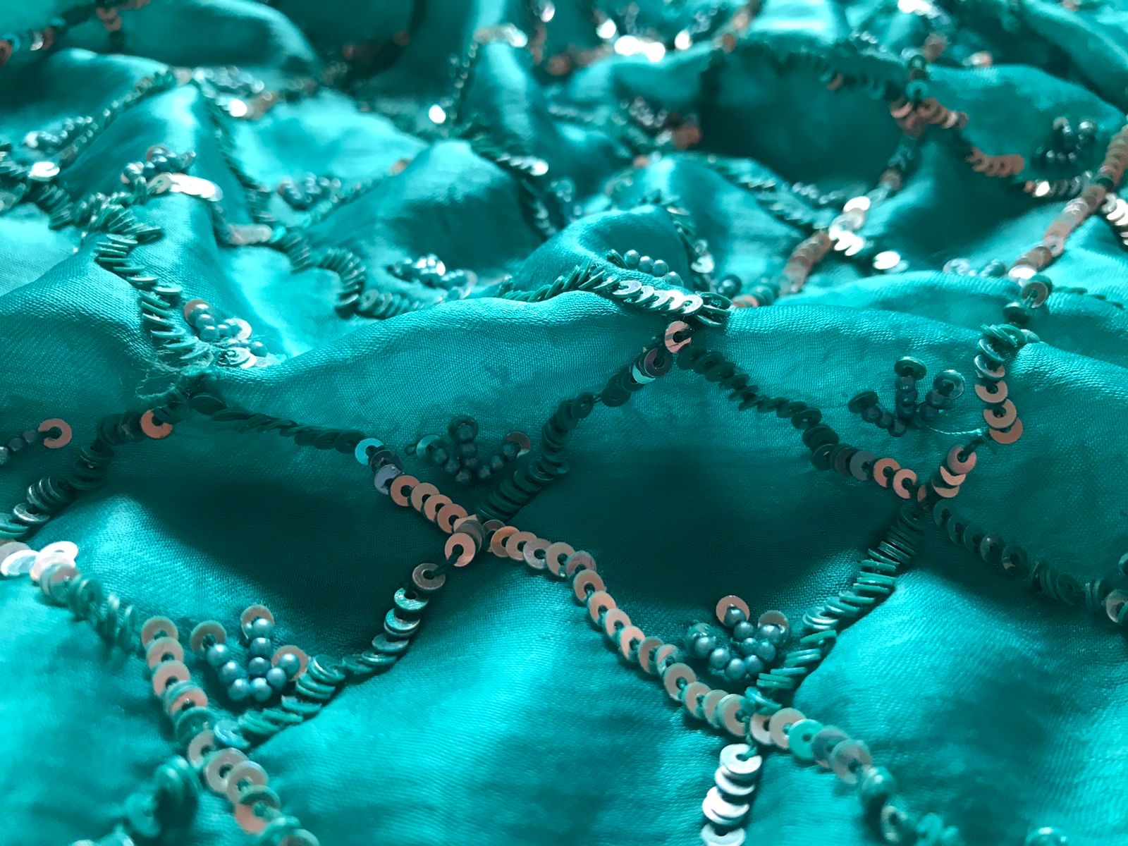 Turquoise Inspired Luxury Premium Saree - Saffronfashionindia