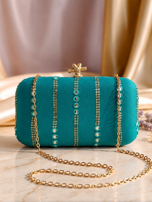 Ethnic embroidery clutch handbags cocktail clutch SaffronFashion