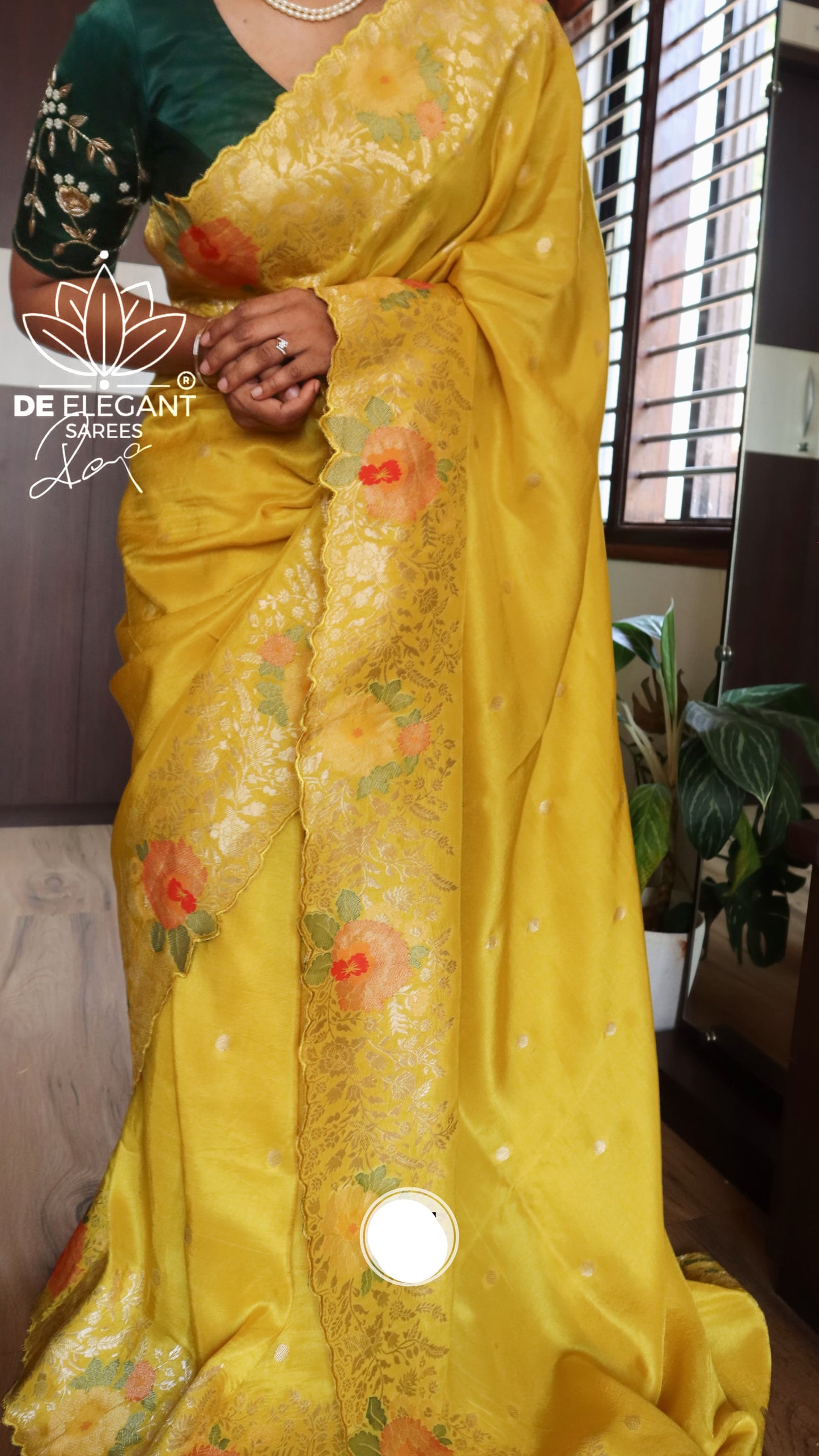 Meenakari munga silk saree women sari blouses - Saffronfashionindia