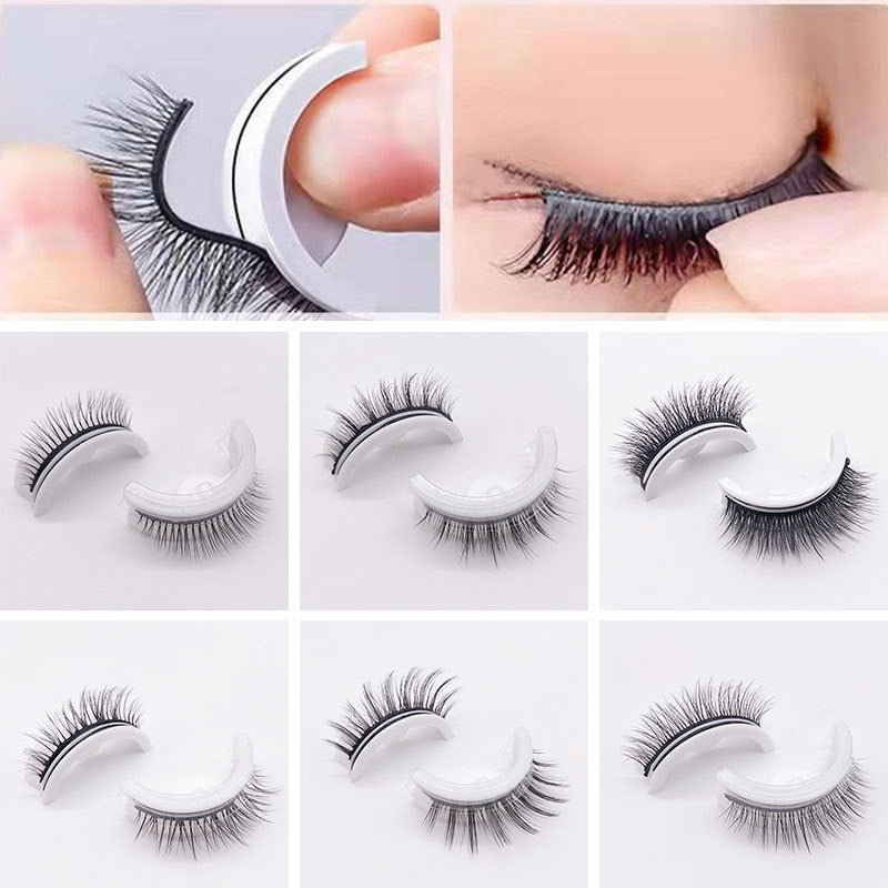 Self-adhesive Reusable Glue-free Eye Lashes With Natural Curl - Saffronfashionindia