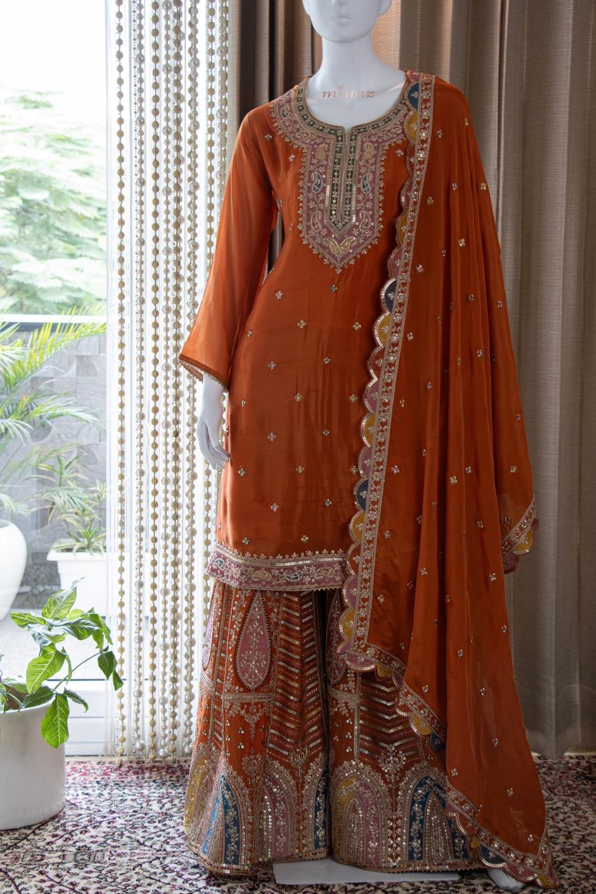 Mariama sharara gharara dress Pakistani dress - Saffronfashionindia