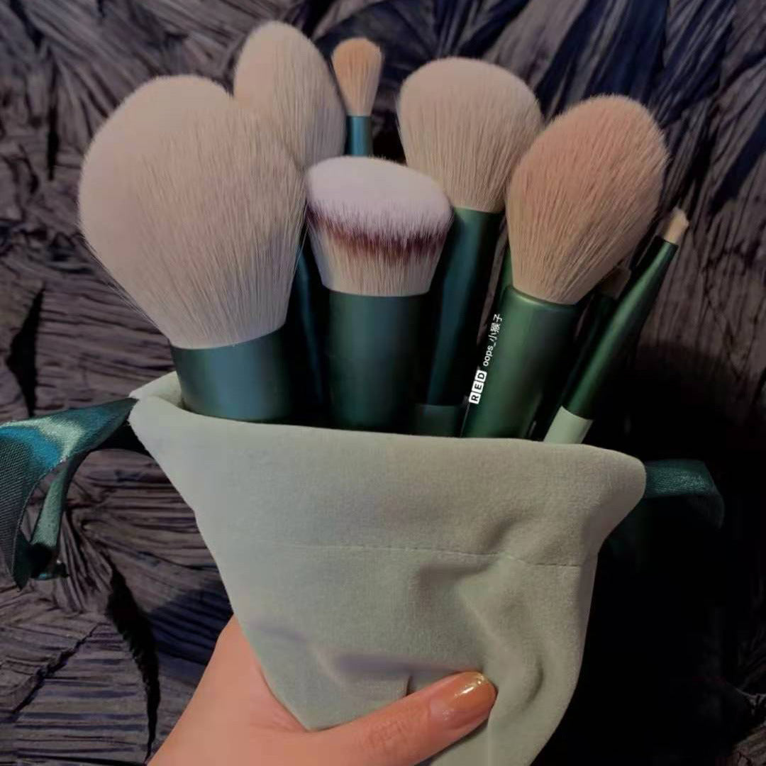 13Pcs Makeup Brush Set Make Up Concealer Brush Blush Powder Brush Eye Shadow Highlighter Foundation Brush Cosmetic Beauty Tools SaffronFashion