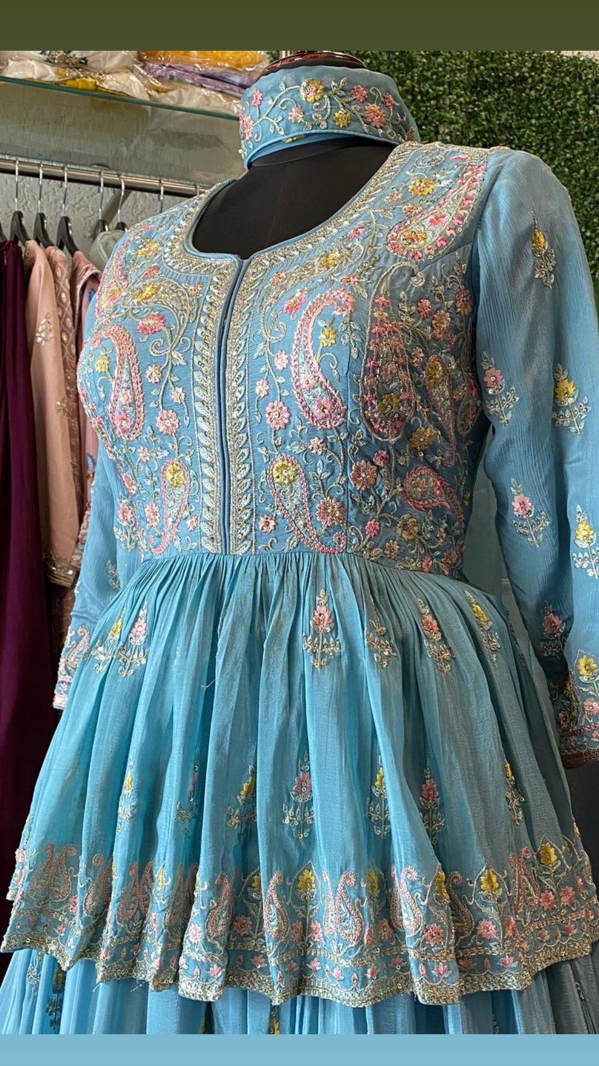 Firoz blue dress indowestern dress - Saffronfashionindia