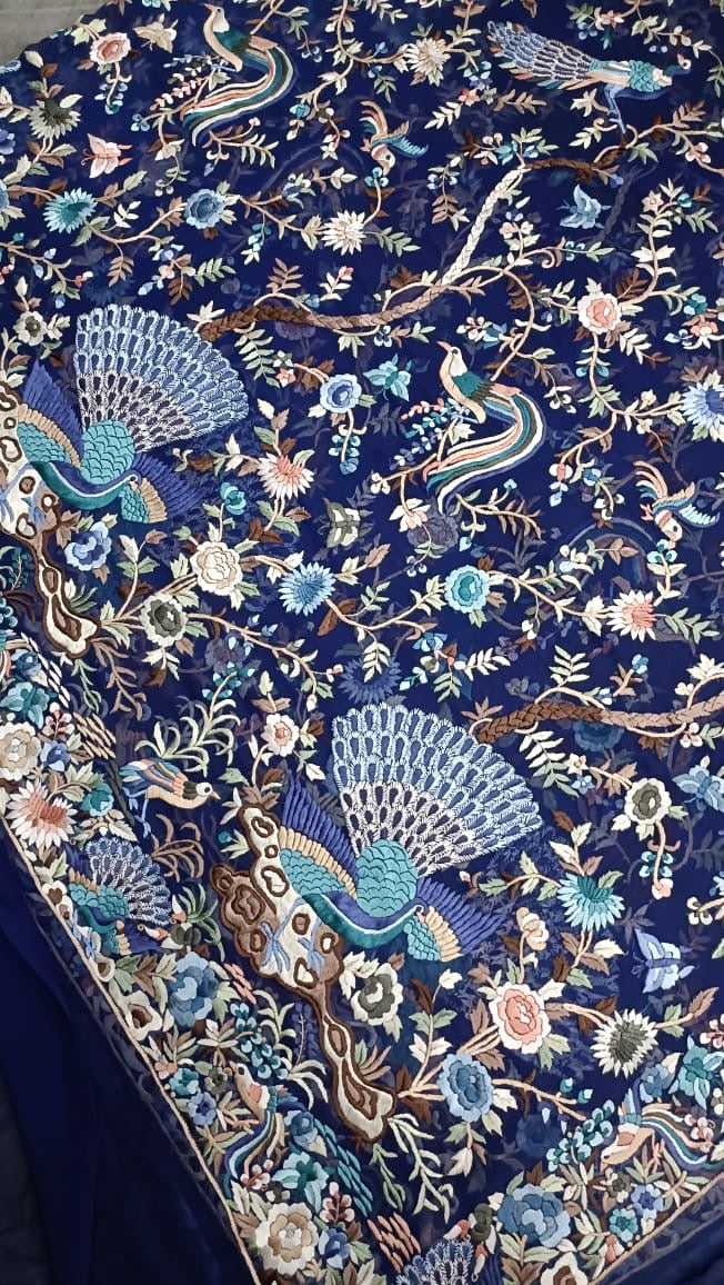 Parsi Dupatta Royal Dupatta Authentic dupatta SaffronFashion
