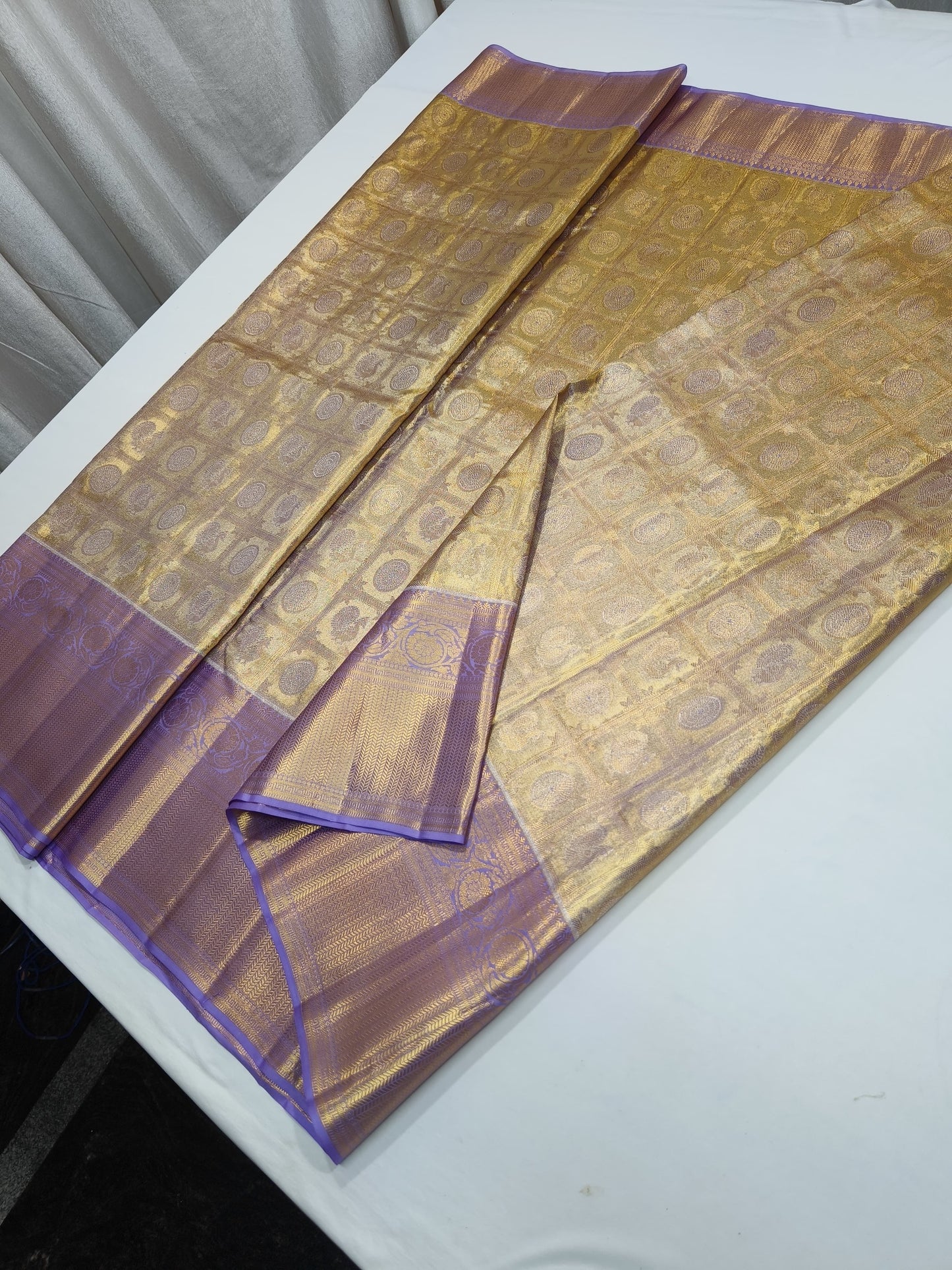 Sumita Kanjeevaram silk saree traditional Bengal sarees - Saffronfashionindia