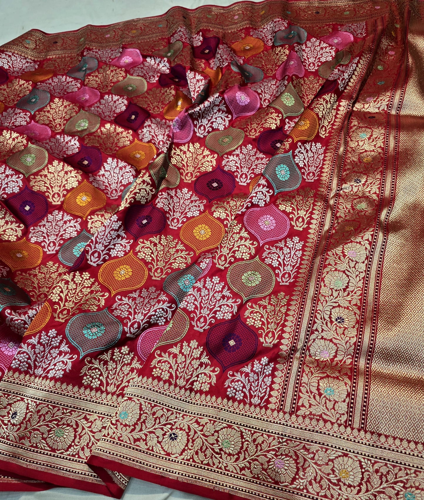 Rangkat exclusive saree iktara katan silk sari blouse SaffronFashion