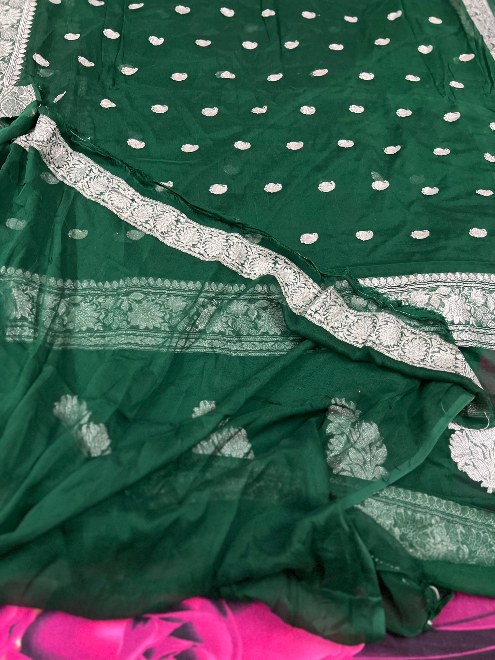 Banarsi Chiffon Saree Indian saree - Saffronfashionindia