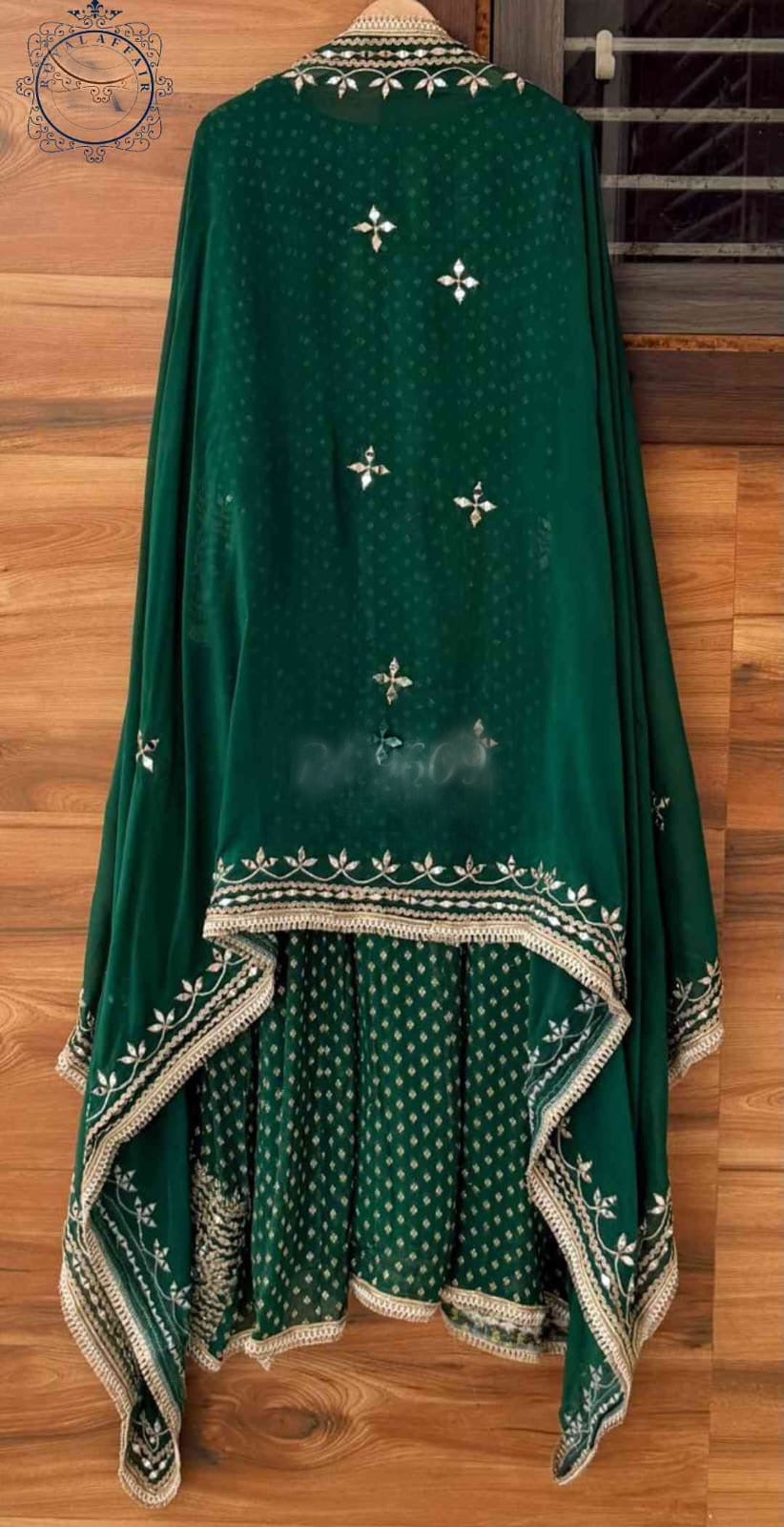 Designer inspired stitched Anarkali dress bridesmaids dresses SaffronFashion