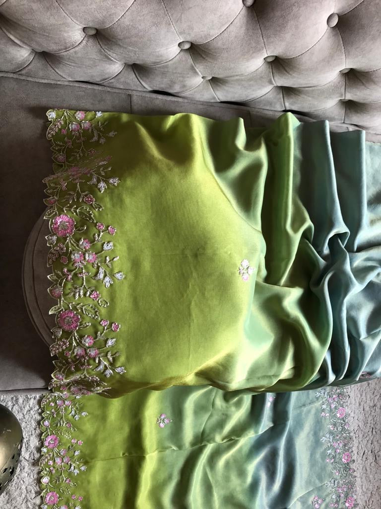 Shaniazi premium tissue organza sarees - Saffronfashionindia