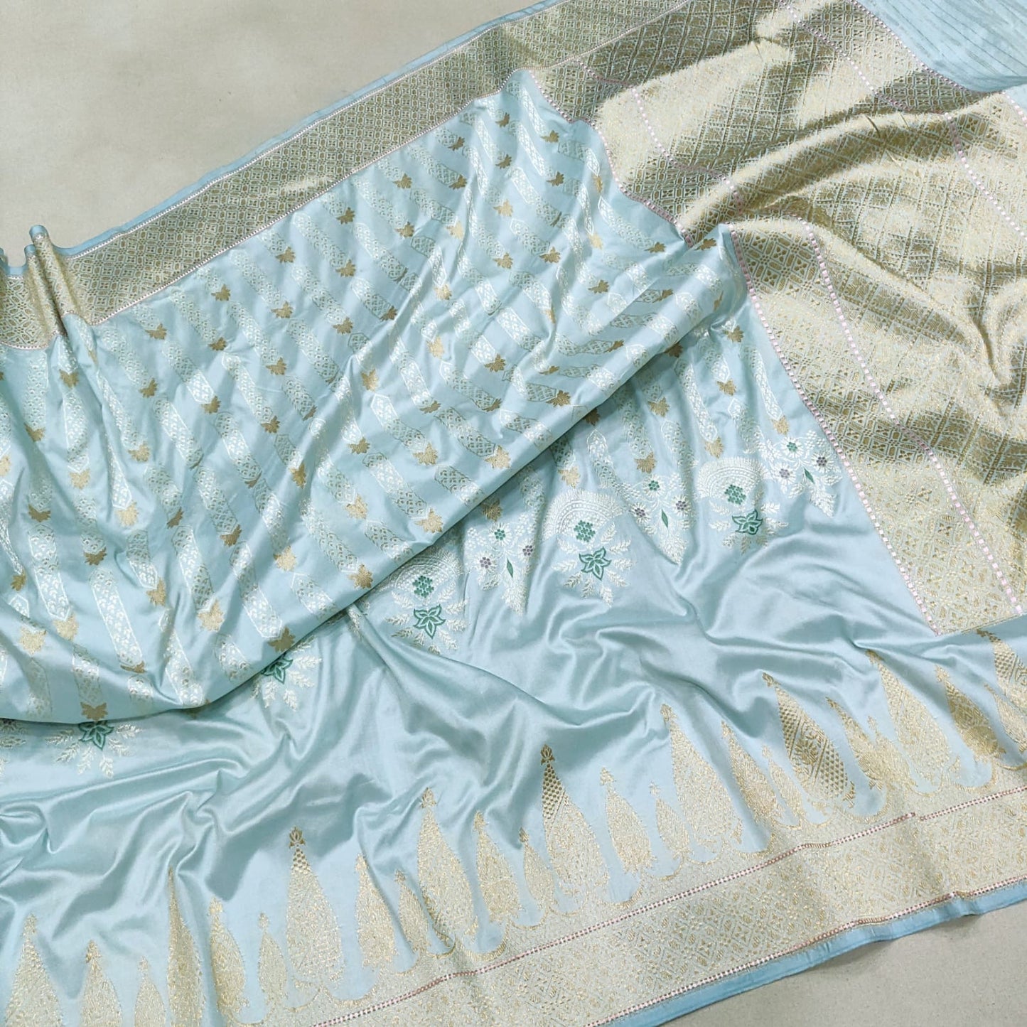 Chameli Katan kadwa exclusive saree - Saffronfashionindia