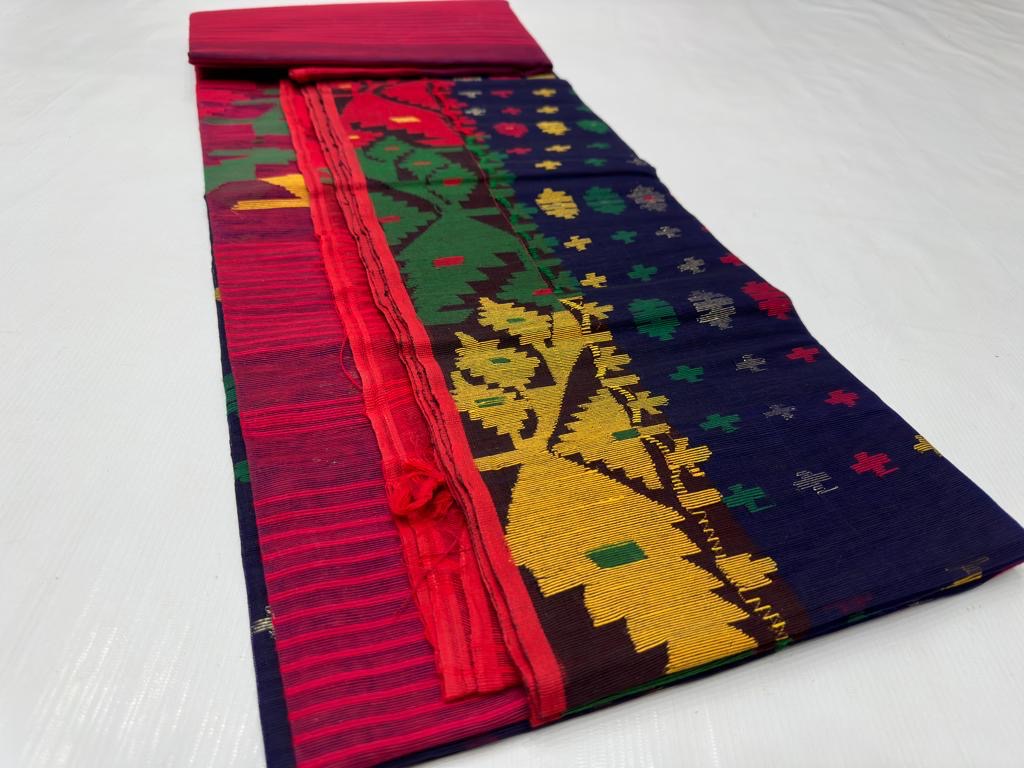 Ganish Bengal inspired saree traditional saree - Saffronfashionindia