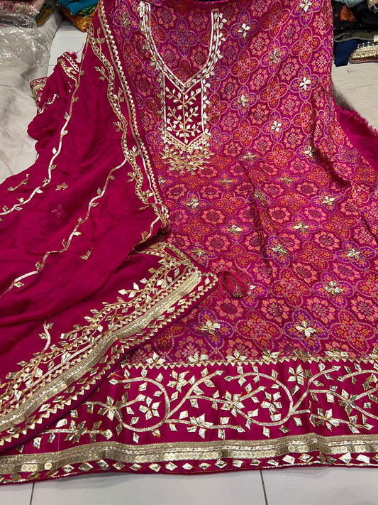Nimbi Banarsi Punjabi Salwar suit Indian suit - Saffronfashionindia