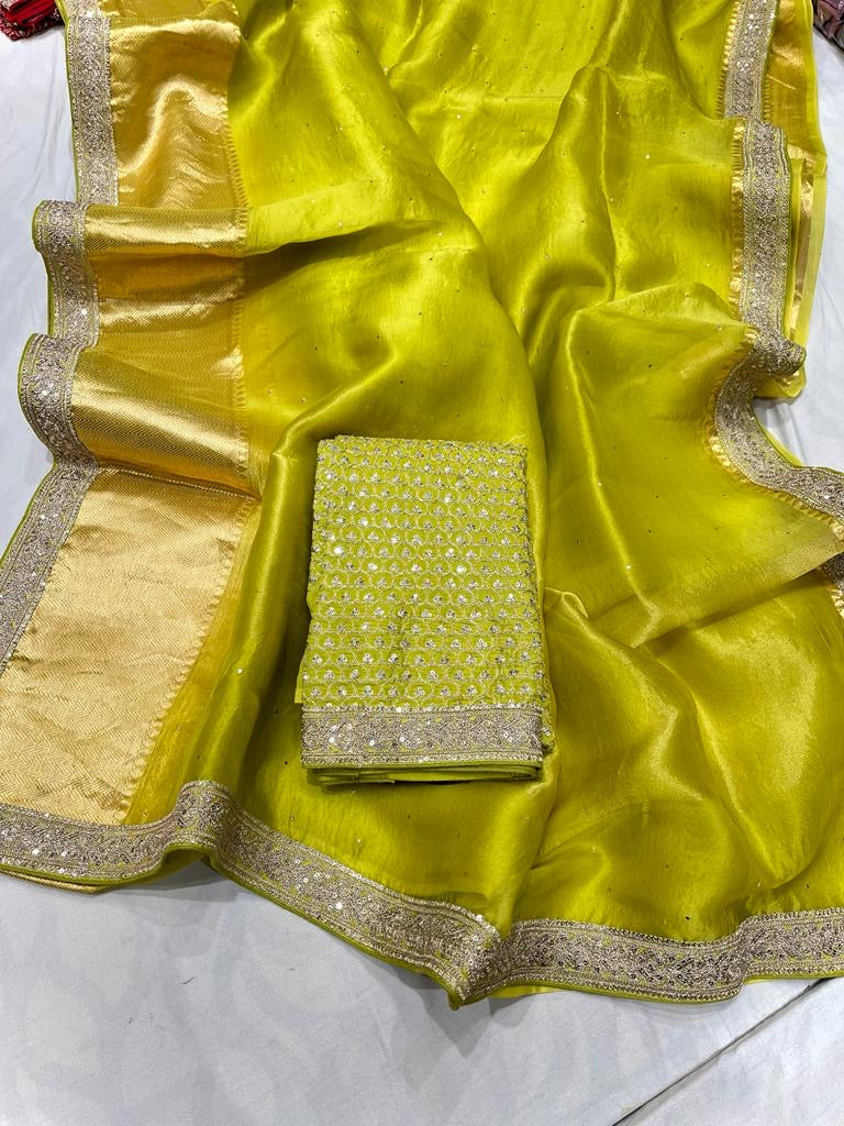 Ruksaar Kanjeevaram inspired Indian sarees - Saffronfashionindia