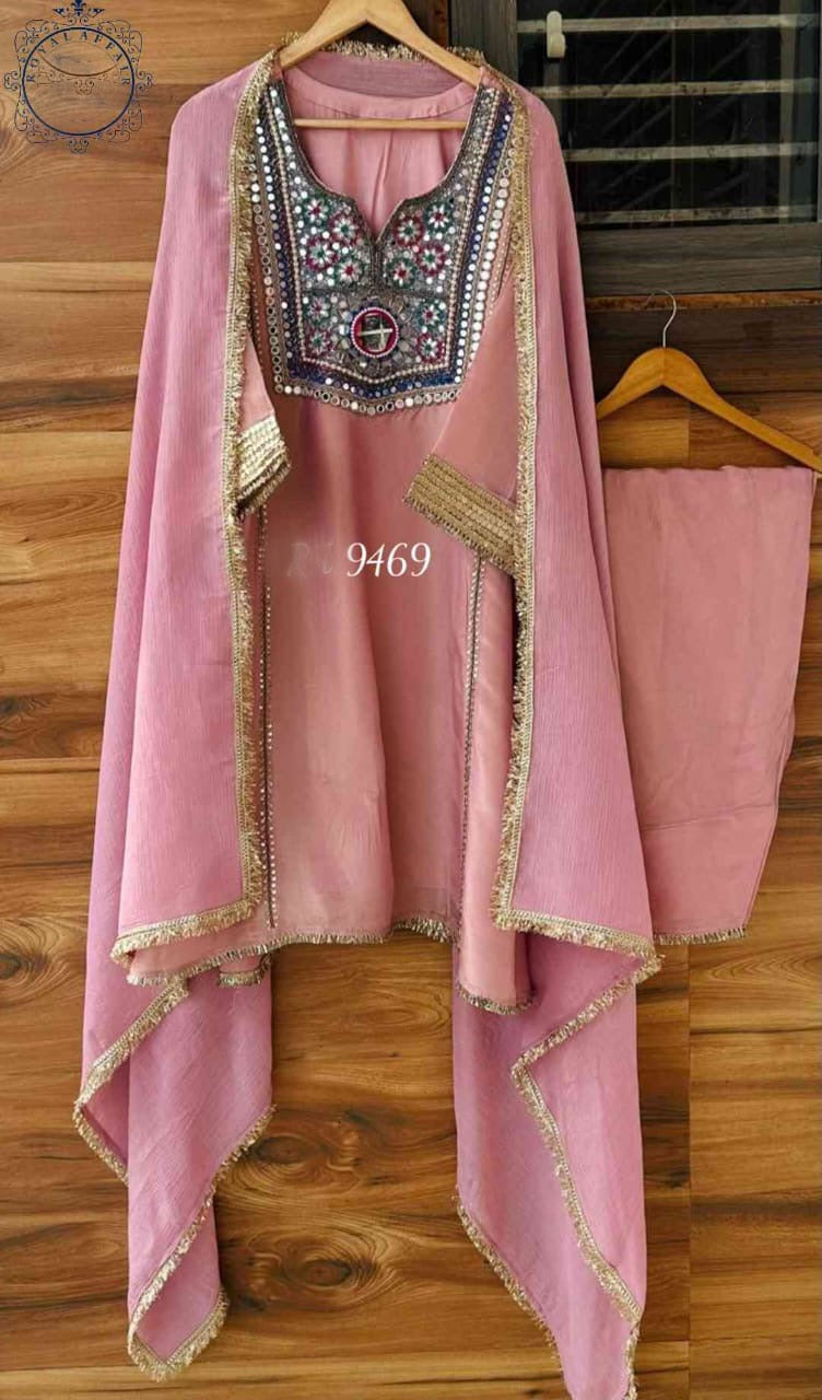 Hand embroidered Salwar Suit Sequence Salwar kameez Saffronfashionindia