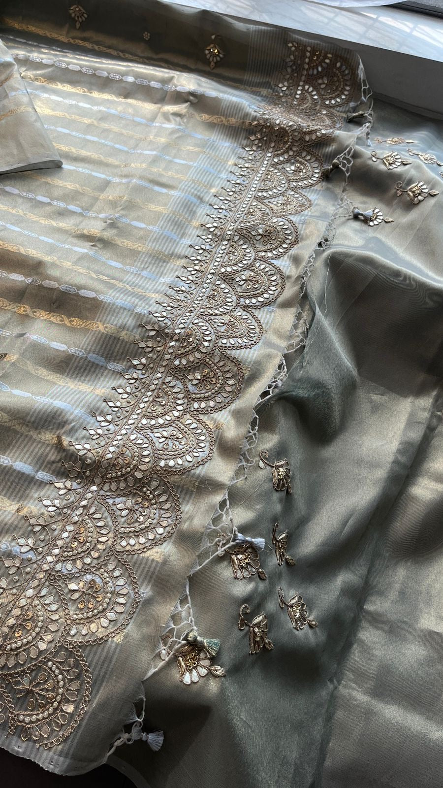 Handloom tissue silk saree soft silk saree SaffronFashion
