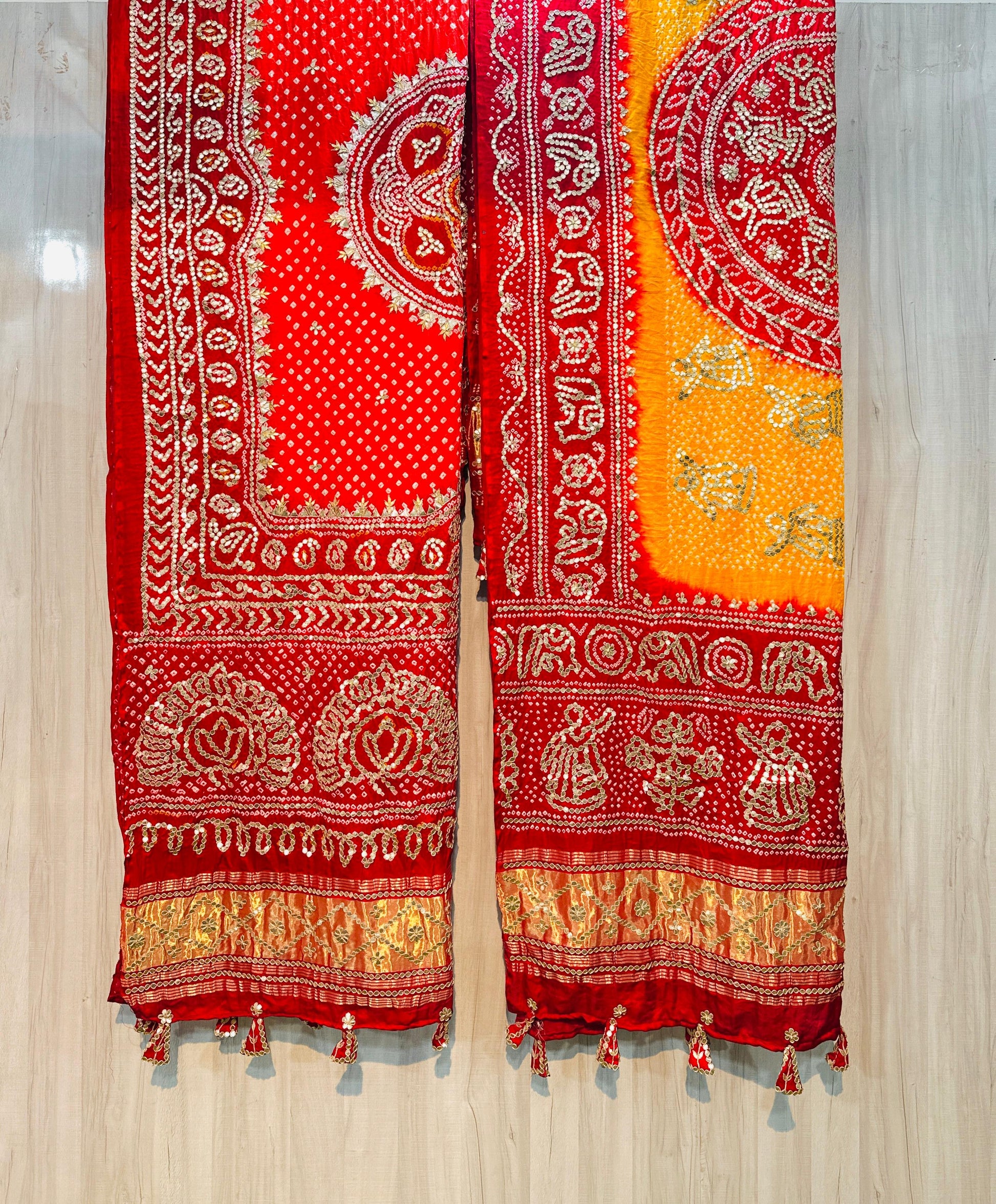 Luxurious gajji silk dupatta Indian traditional dupatta - Saffronfashionindia