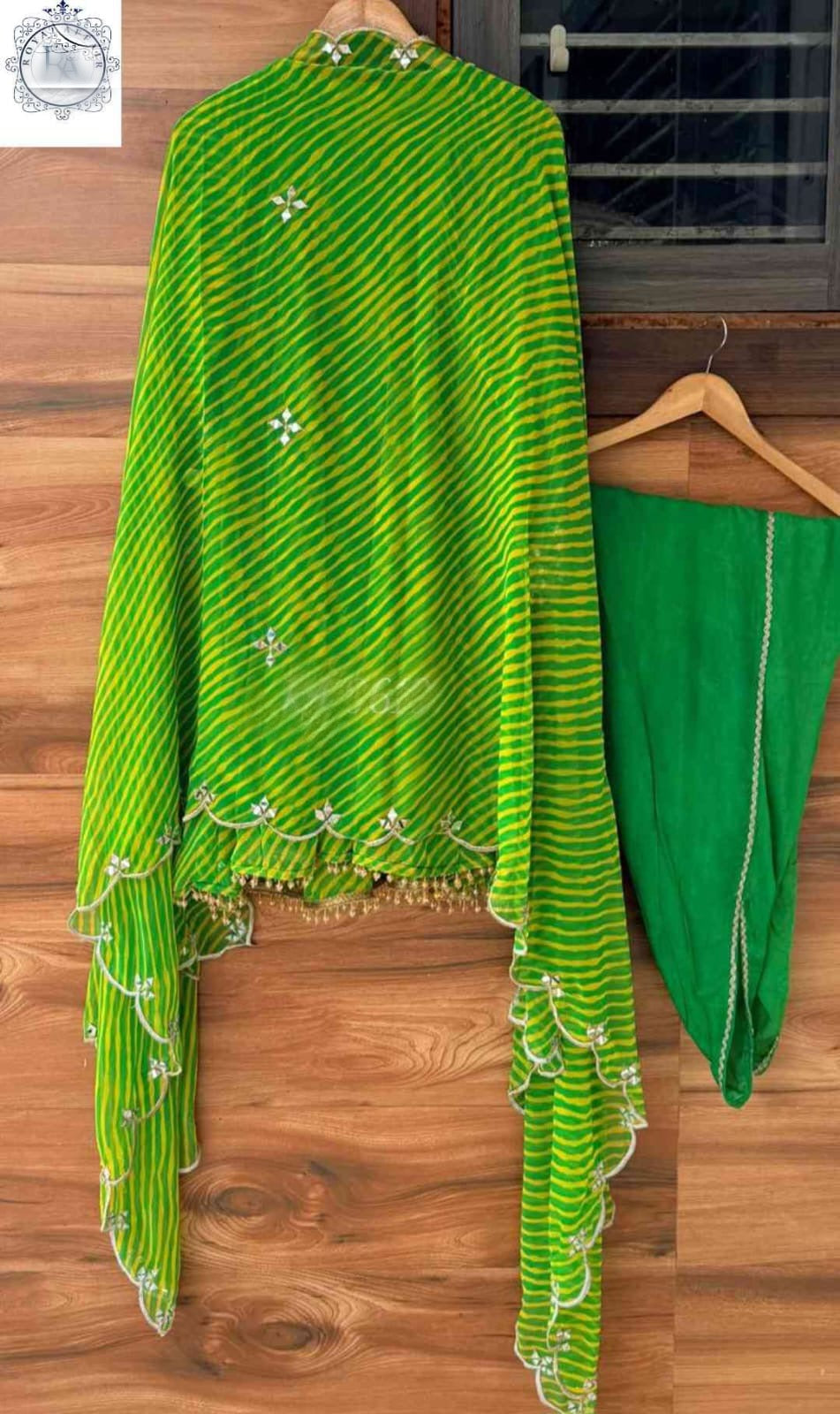 Lehariya Anarkali salwar suit women dresses SaffronFashion