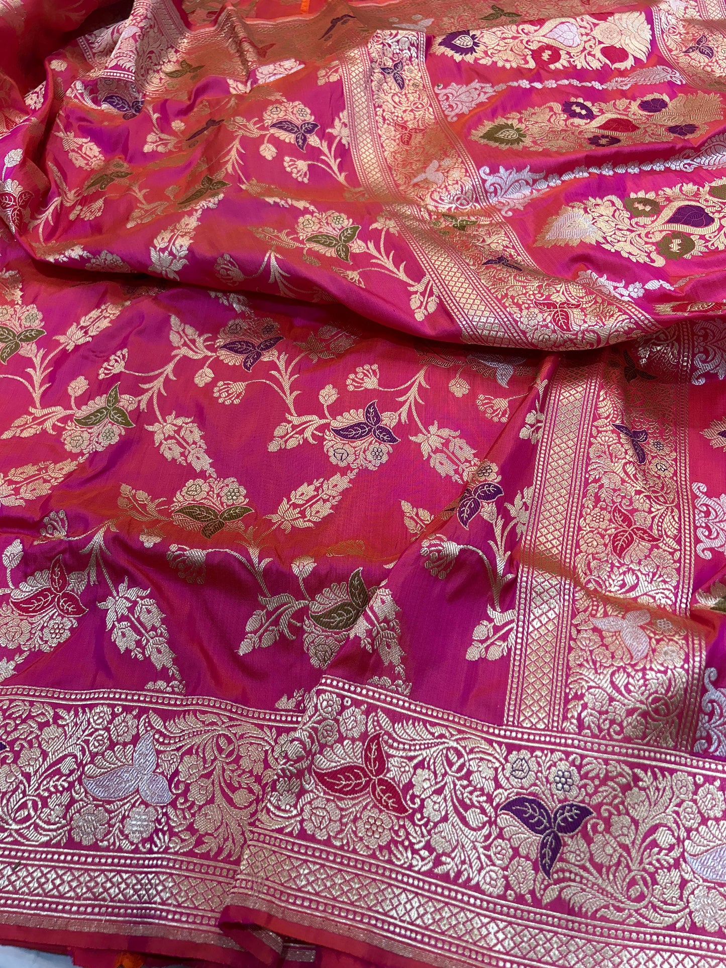 Pink exclusive saree katan kadwa silk saree Indian sarees SaffronFashion