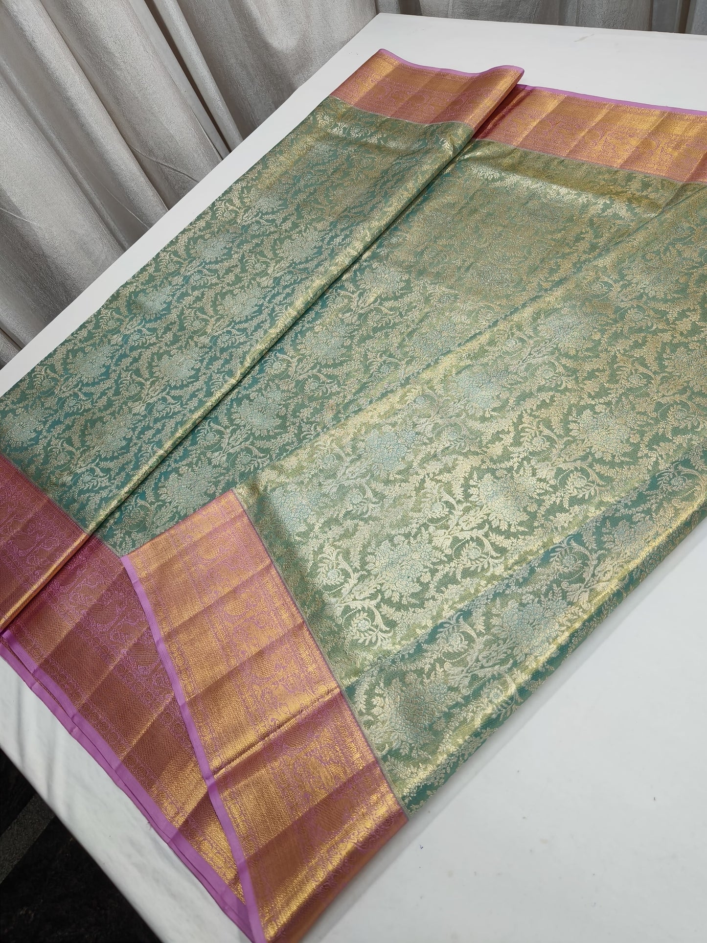 Pure silk Kanjeevaram saree traditional Indian sarees - Saffronfashionindia